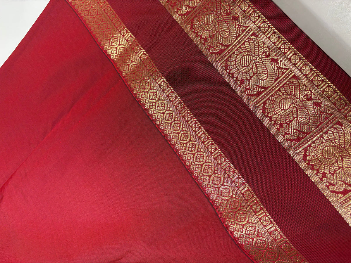 Black & White checks Vintage Saree NSS28