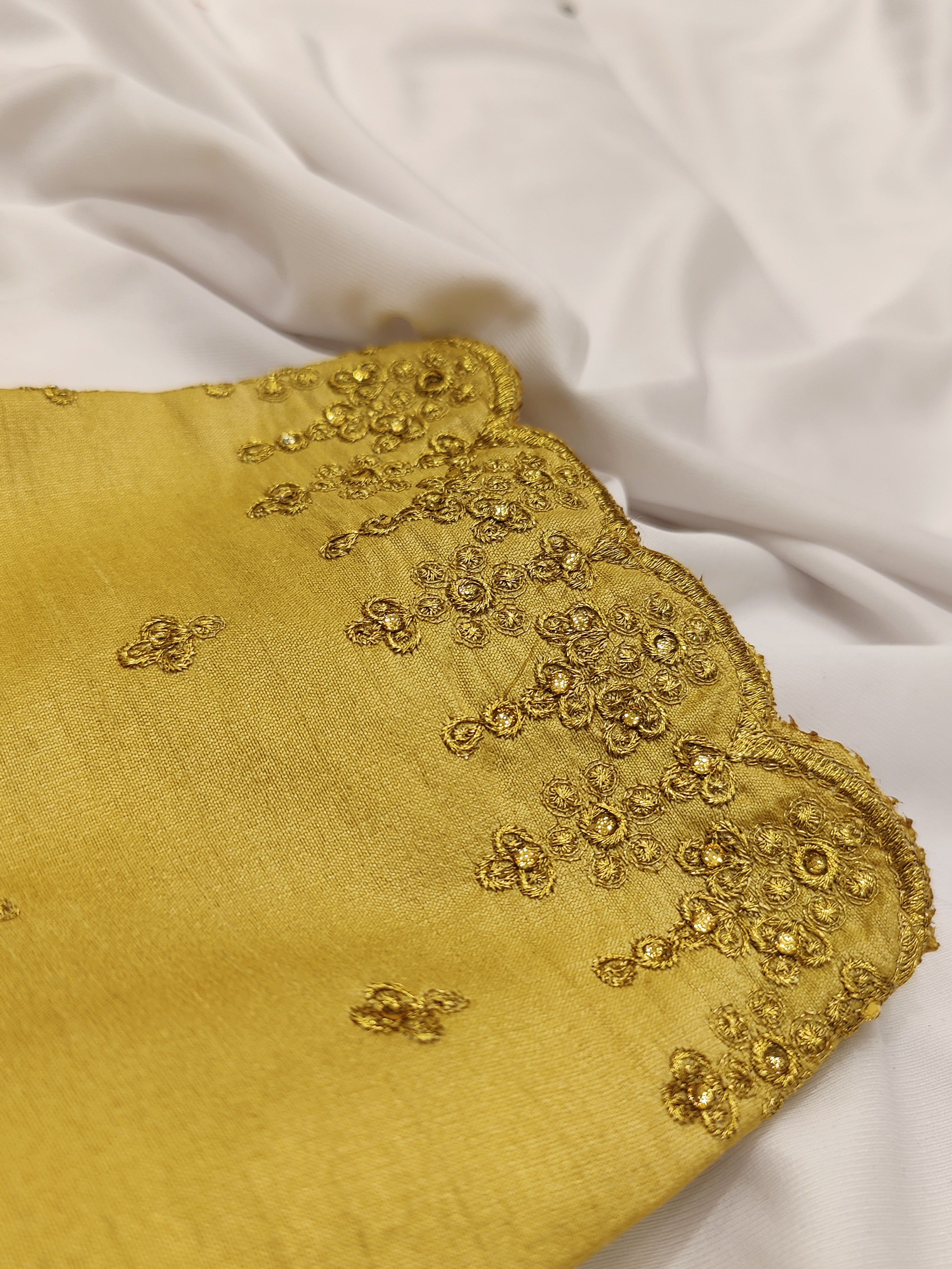 Cream Full Sleeve Fancy Blouse – Stone Work – Shop Online