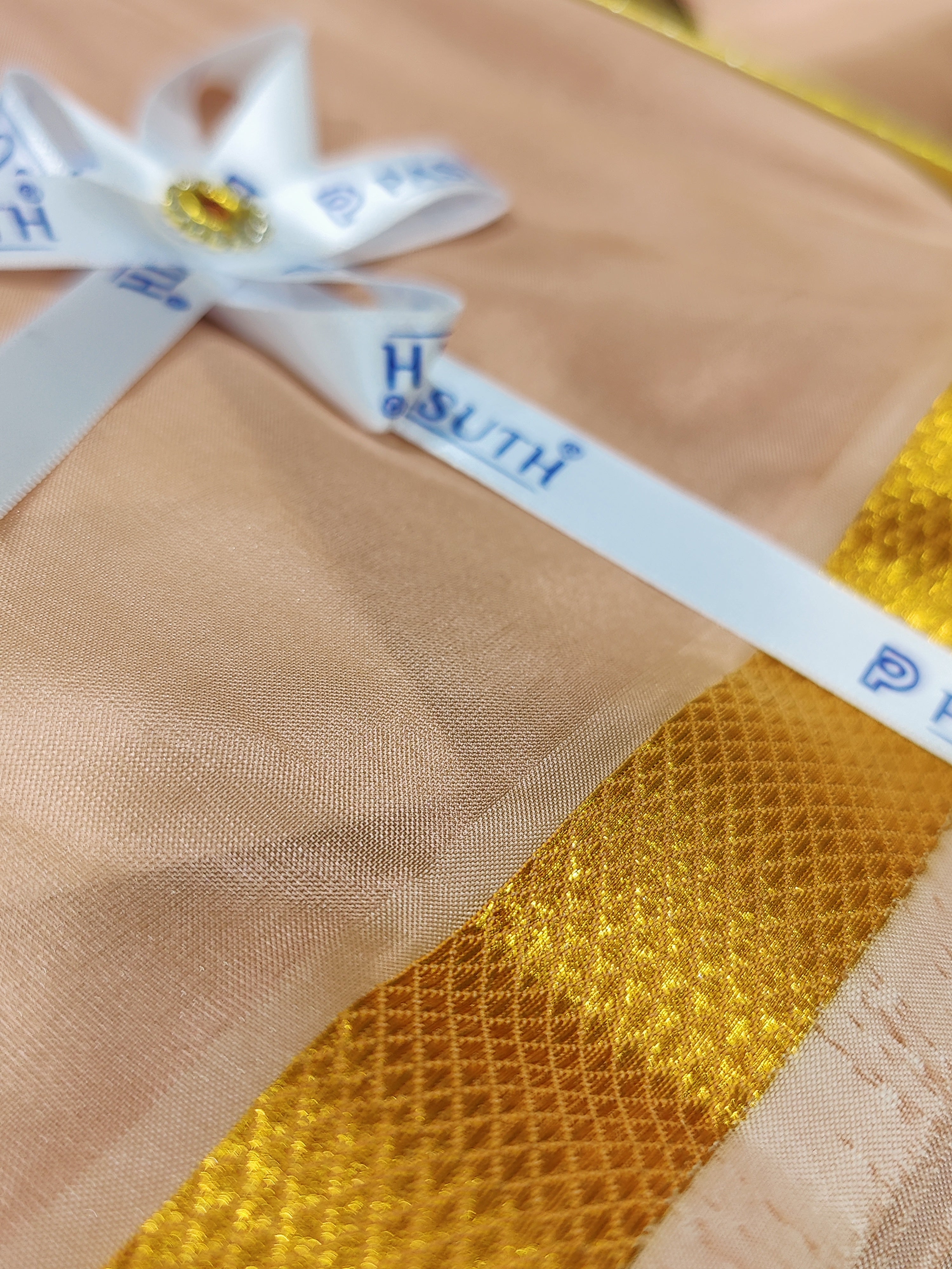 "Copper Dhoti Set with Dhoti, Shirt, Belt & Perfume – Wedding Collection for Men"