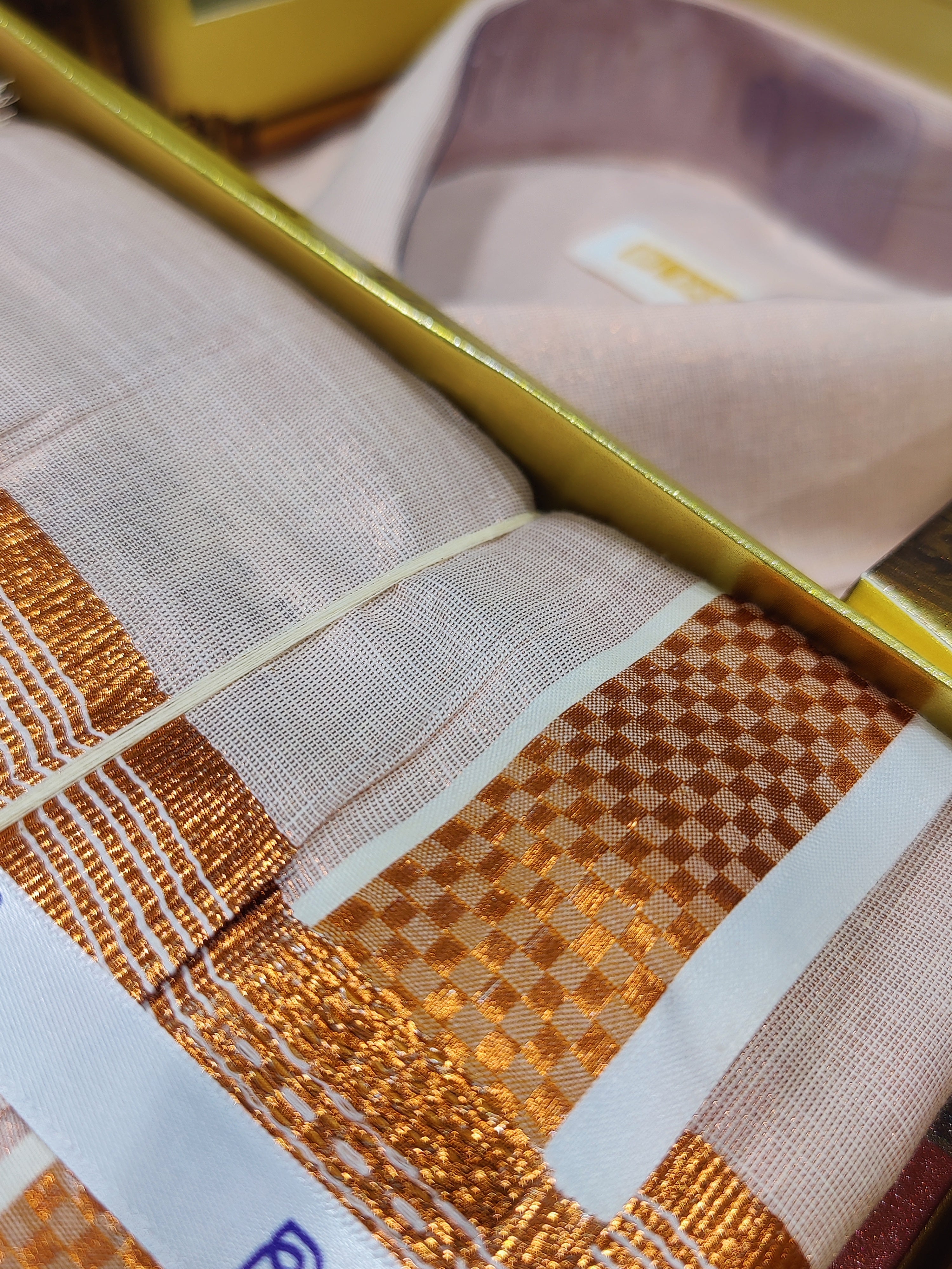 Rose Gold Dhoti and Shirt Combo Set: Complete Ethnic Elegance with Belt