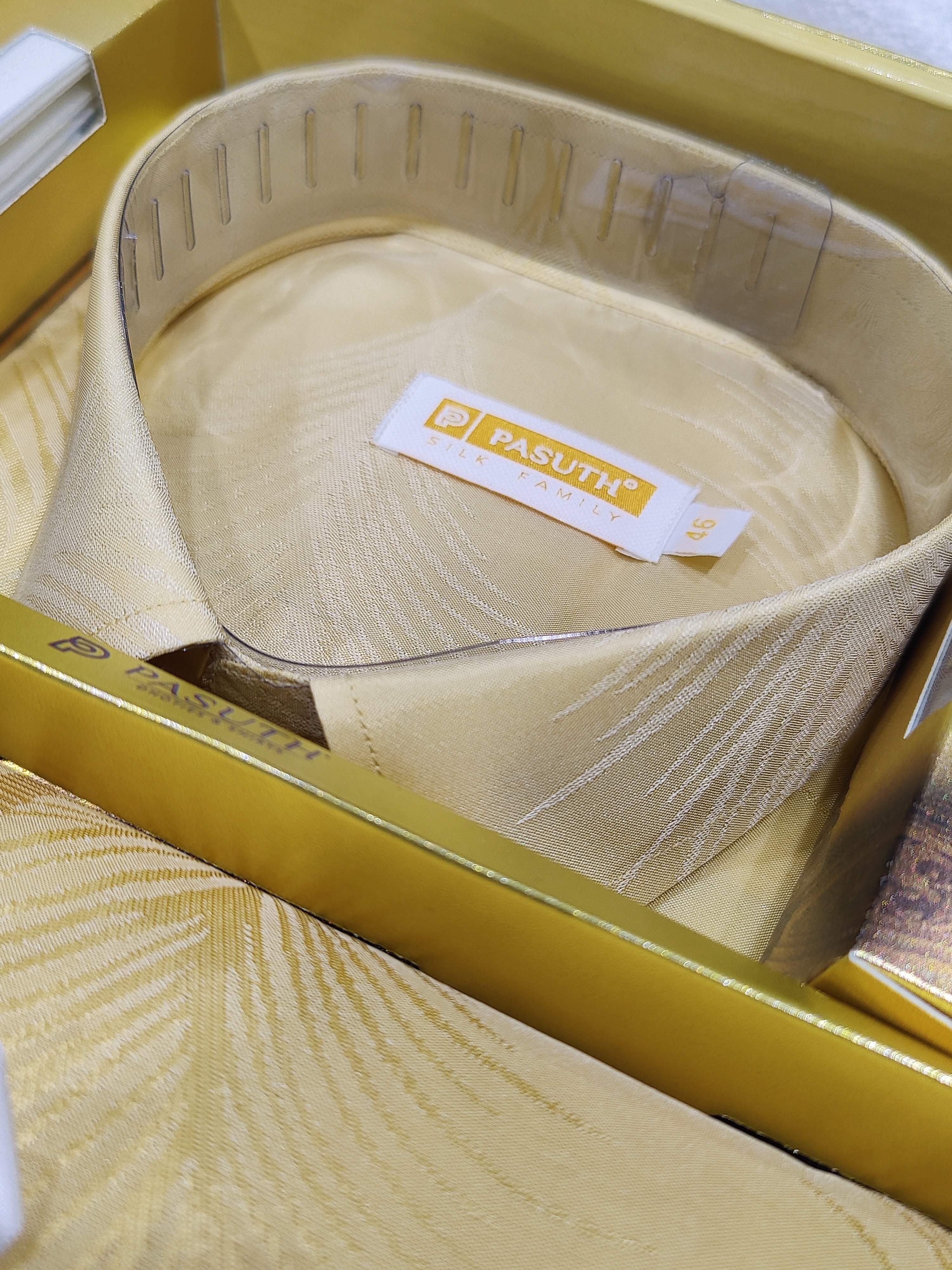 Gold Zari Work Dhoti Set with Dhoti, Shirt, Belt & Perfume – Wedding Collection for Men