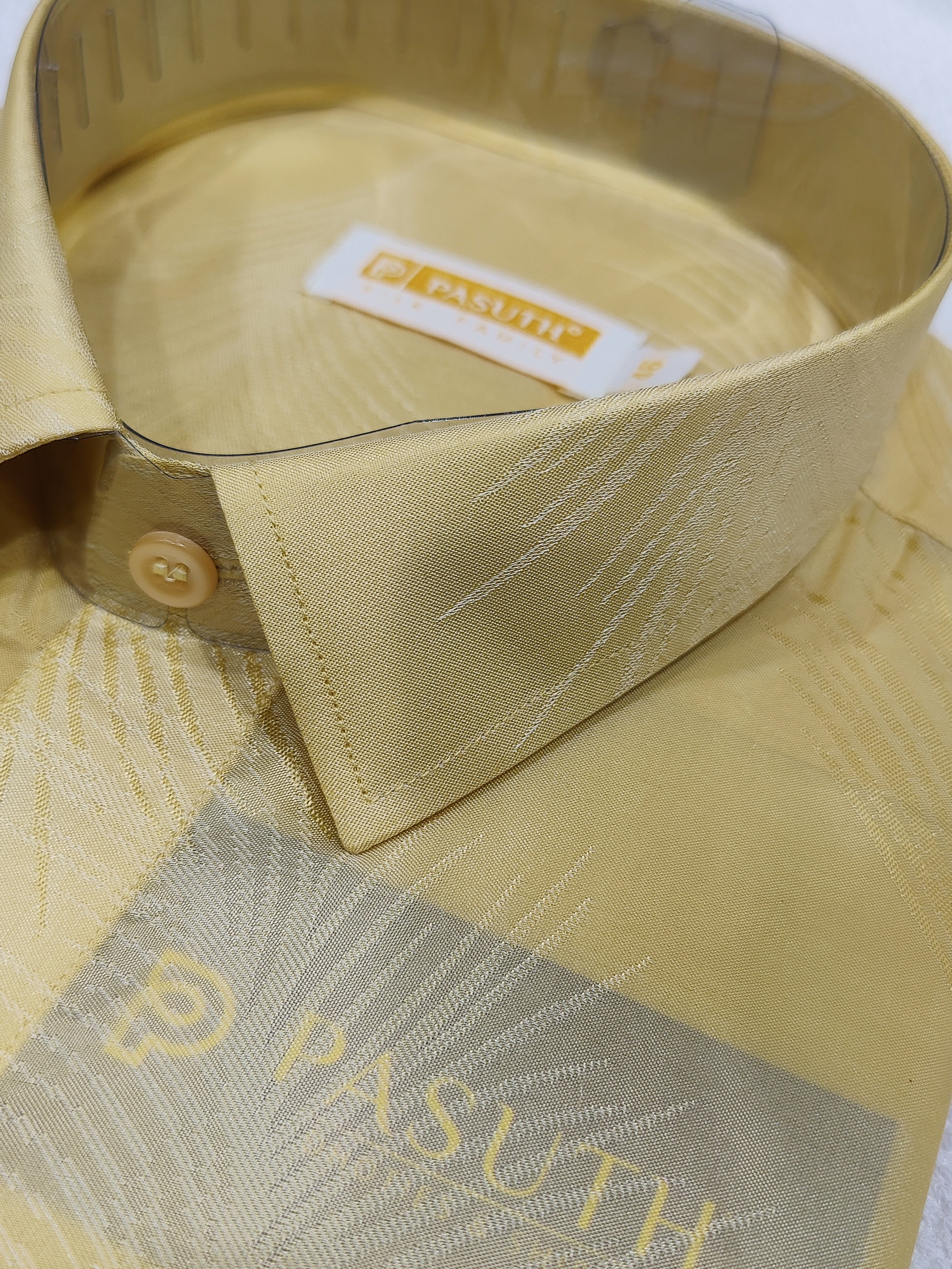 Gold Zari Work Dhoti Set with Dhoti, Shirt, Belt & Perfume – Wedding Collection for Men