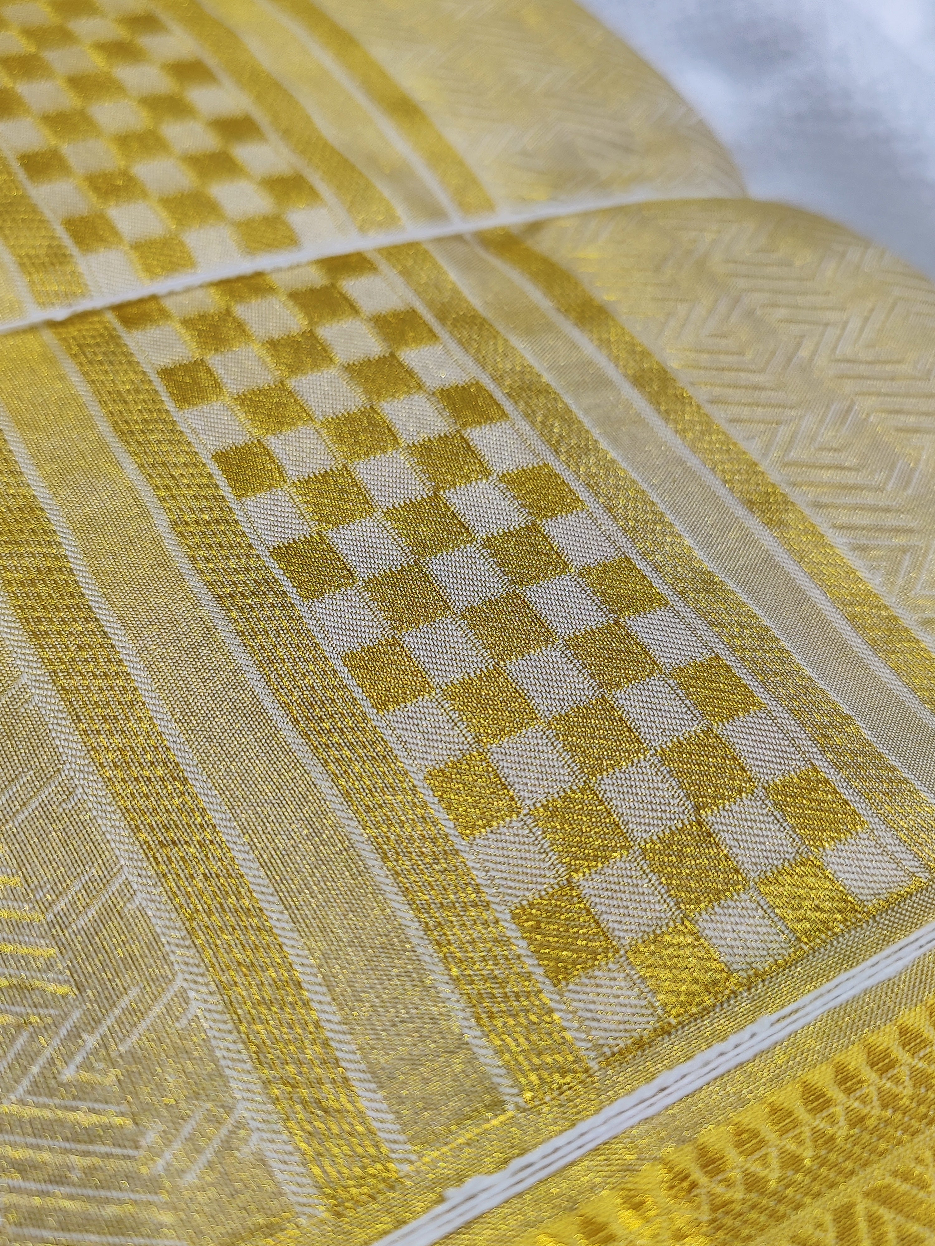 Pure Kanjivaram Silk Dhoti & Shirt Piece -Gold Zari work Border - Shop Online - Wedding Collection