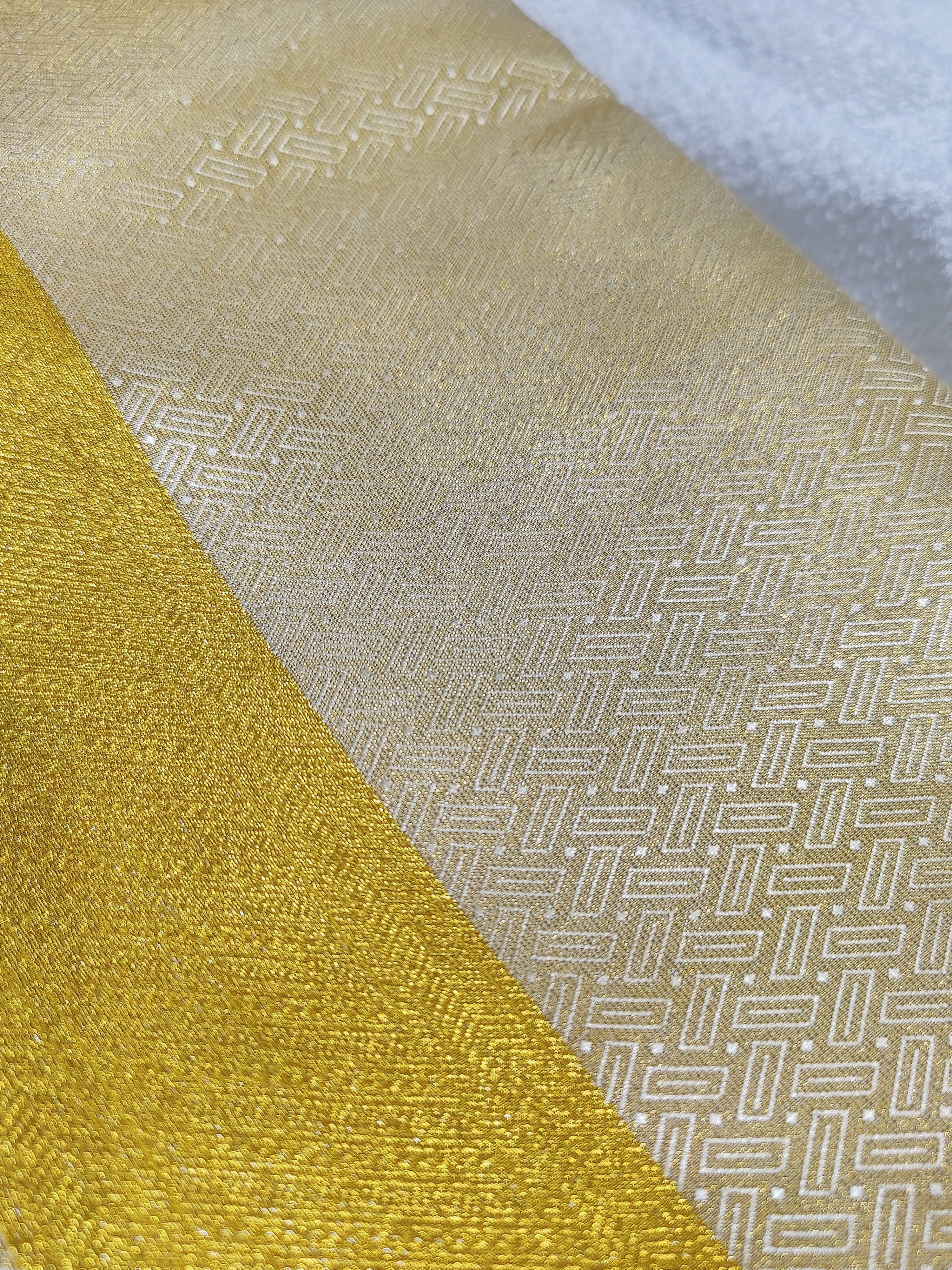 Pure Gold Kanjivaram Silk Dhoti & Shirt Piece -Gold Zari Border - Shop Online - Wedding