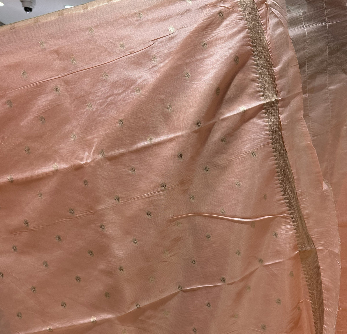 Light Pink Colour Semi Paithani Silk Saree