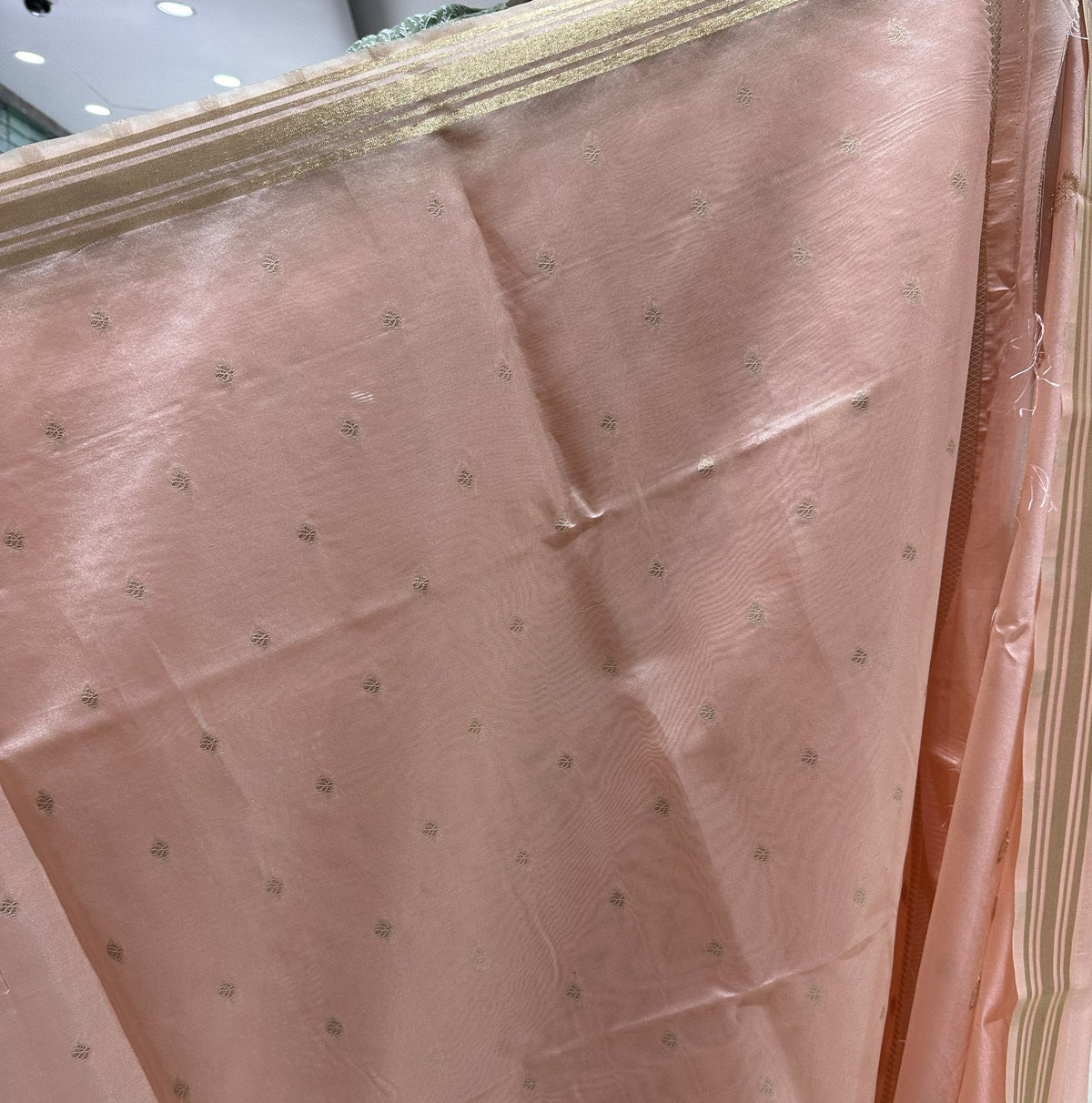 Cotton Shaded Pink Colour Semi Paithani Silk Saree