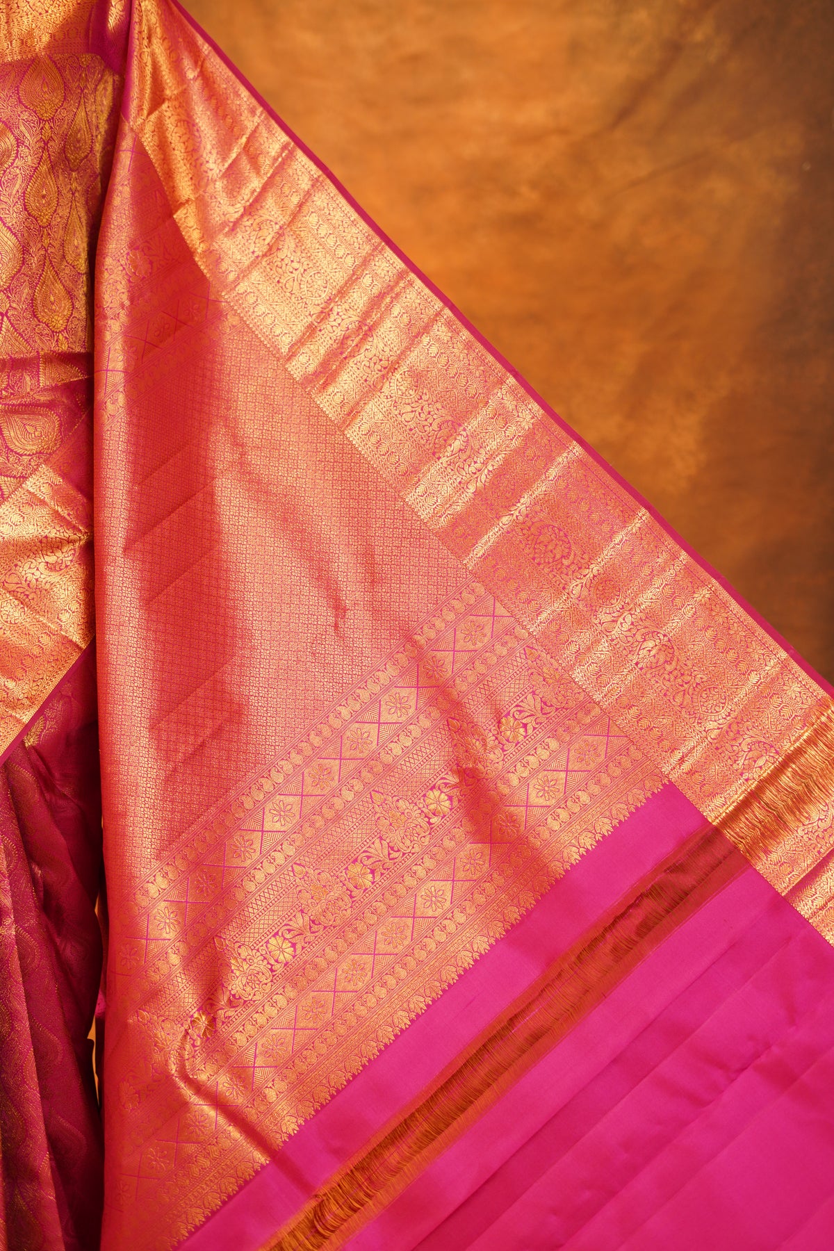 Red colour Pure Kanjivaram Silk Saree