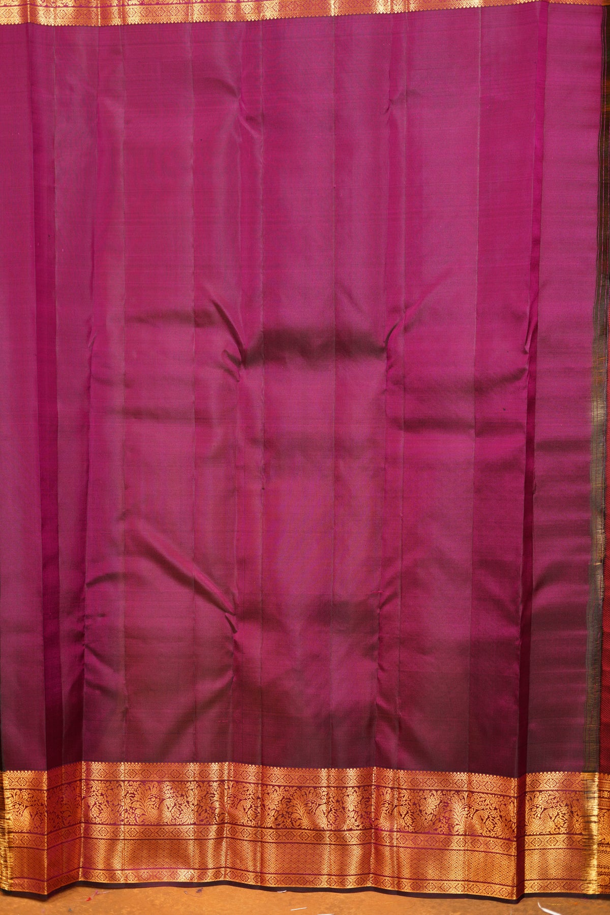 Wine colour Pure Kanjivaram Silk Saree