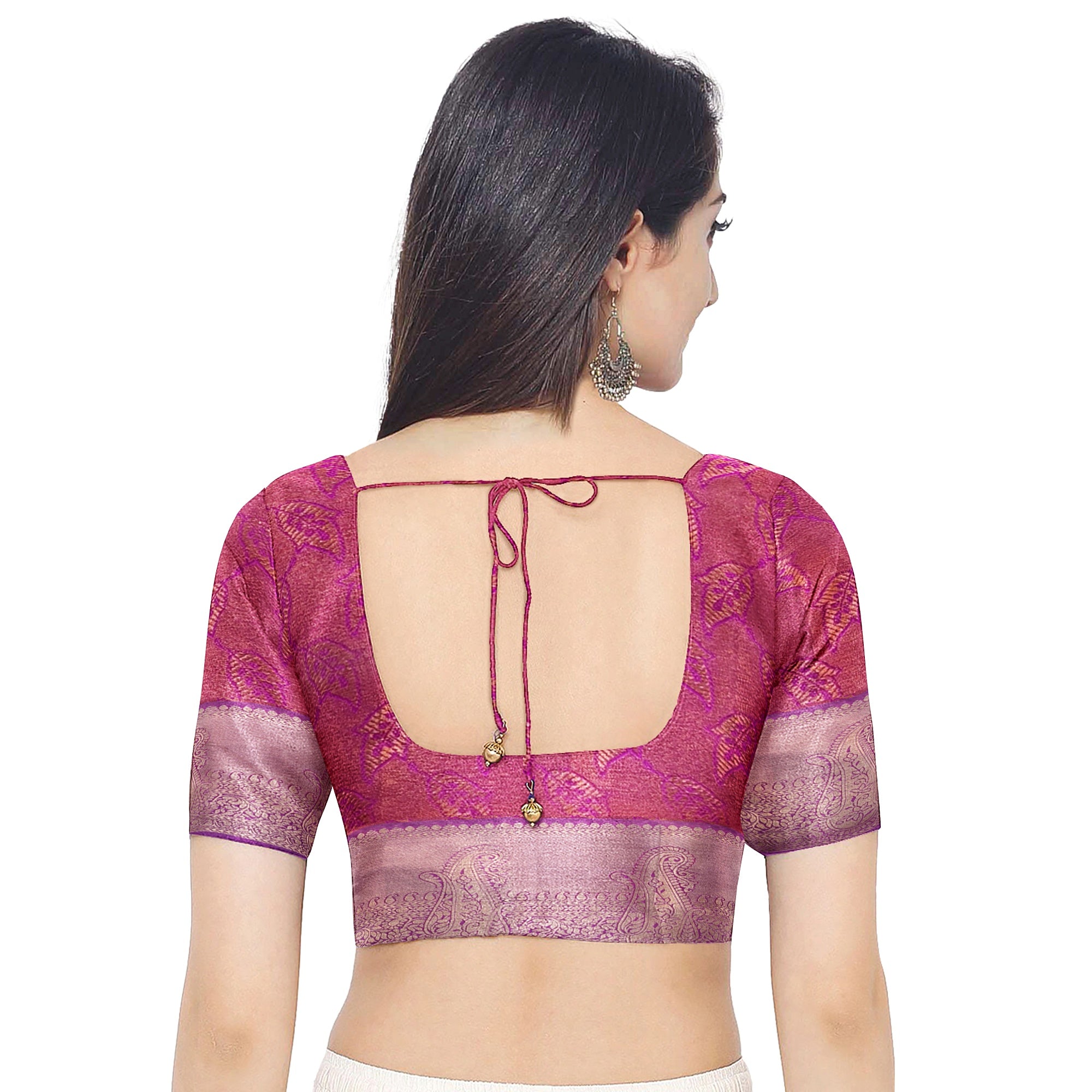 Grey Semi Tissue Saree with Plain Design and Baby Pink Border - New Sudarshan Silks`