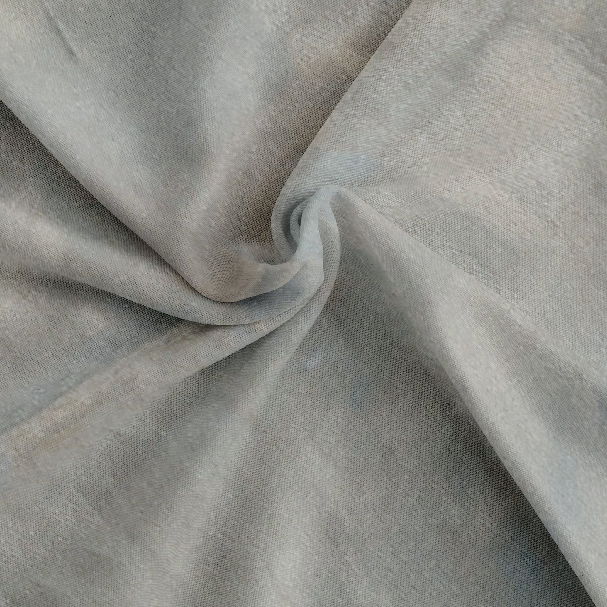 Grey Semi Tissue Saree with Plain Design and Baby Pink Border - New Sudarshan Silks`