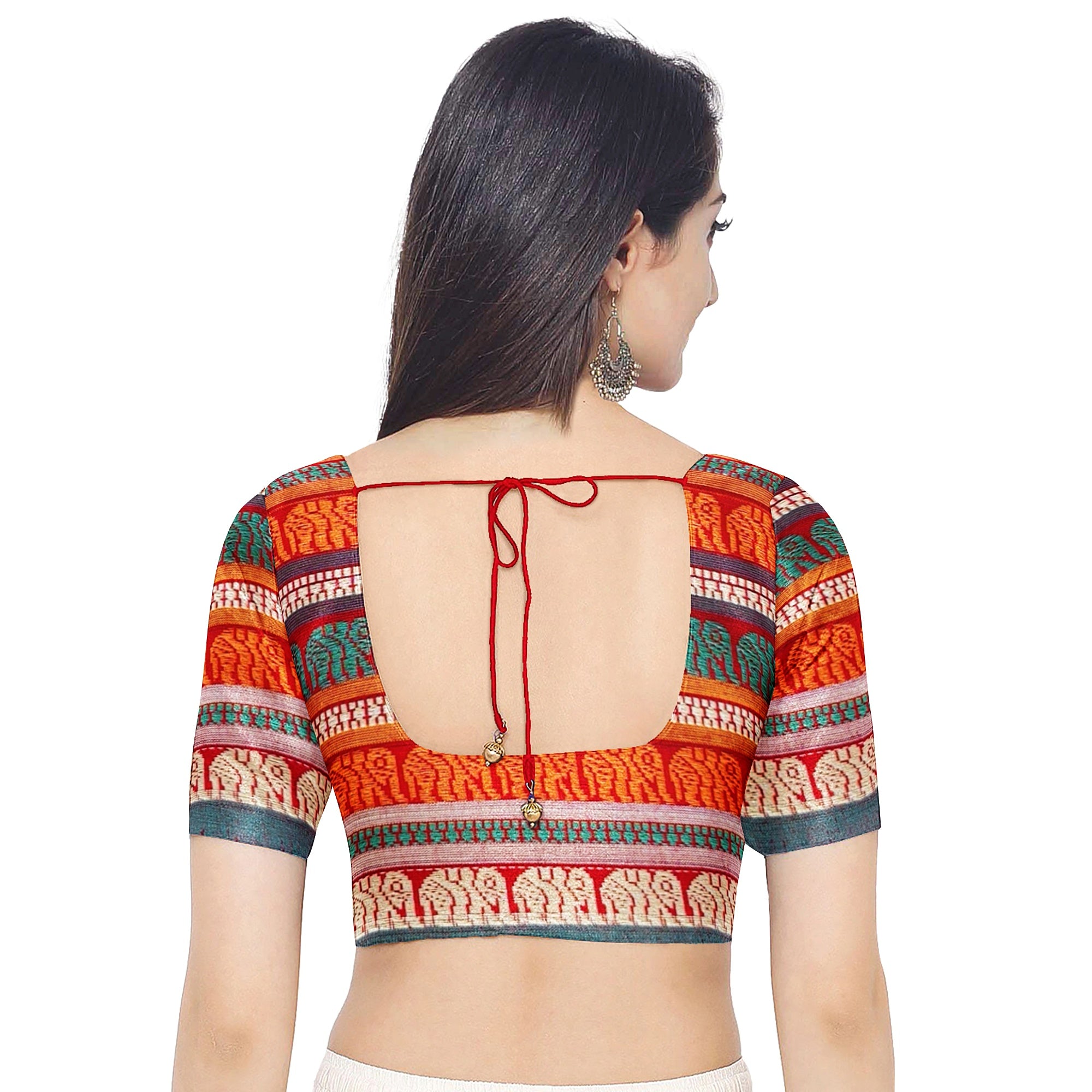 Red Cotton Saree – Plain Body with Traditional Border – Shop Online