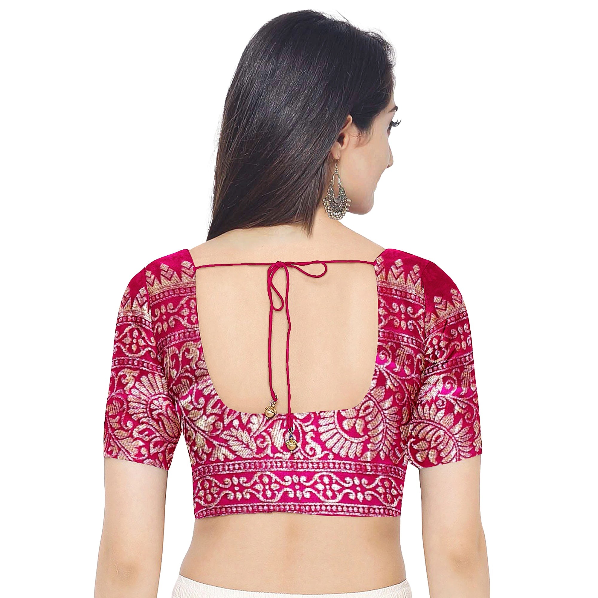 Pink & Red Fancy Silk Saree with Subtle Shine – Elegant Festive Wear Saree Online