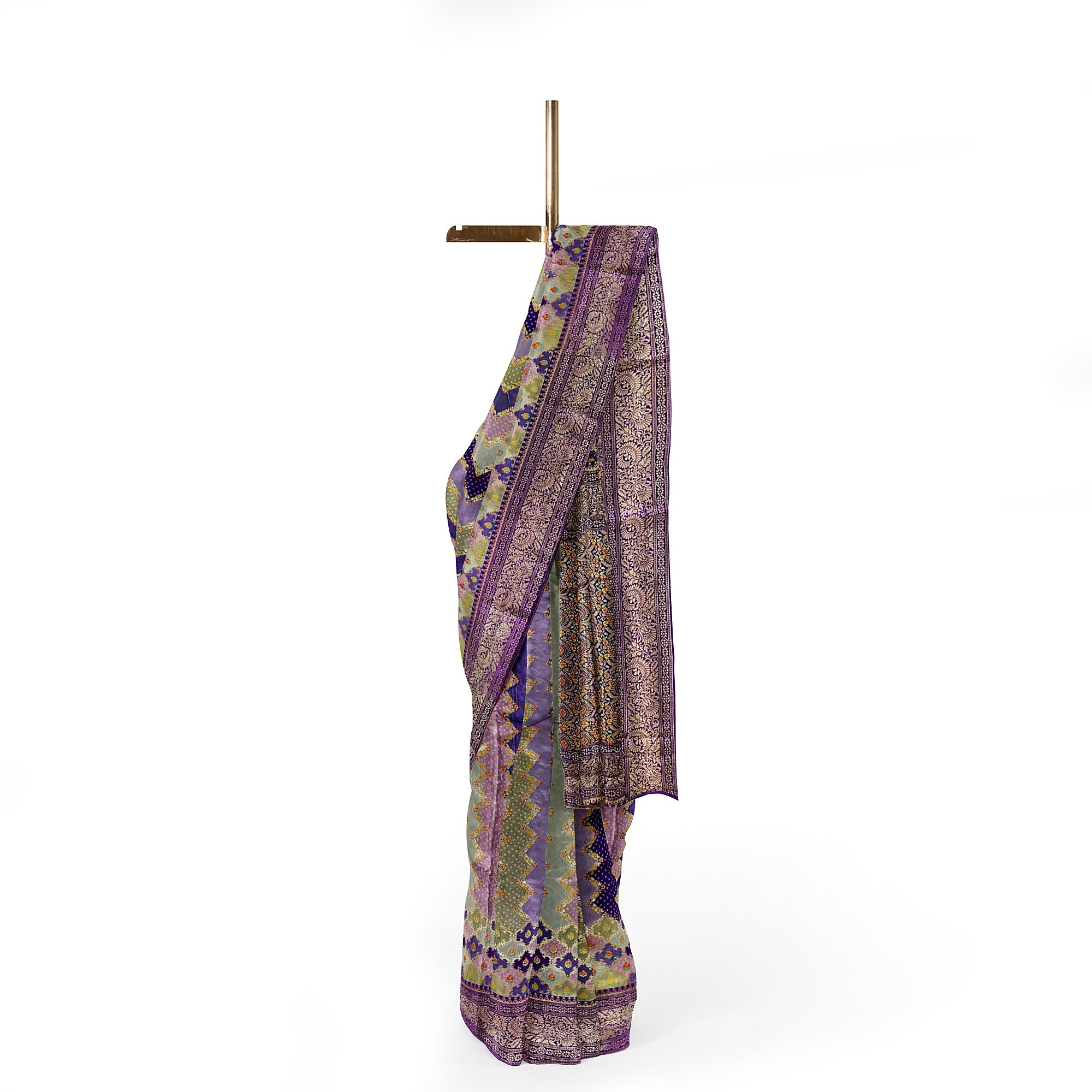 Purple Fancy Saree with Pastel Shade – Elegant Designer Saree Online