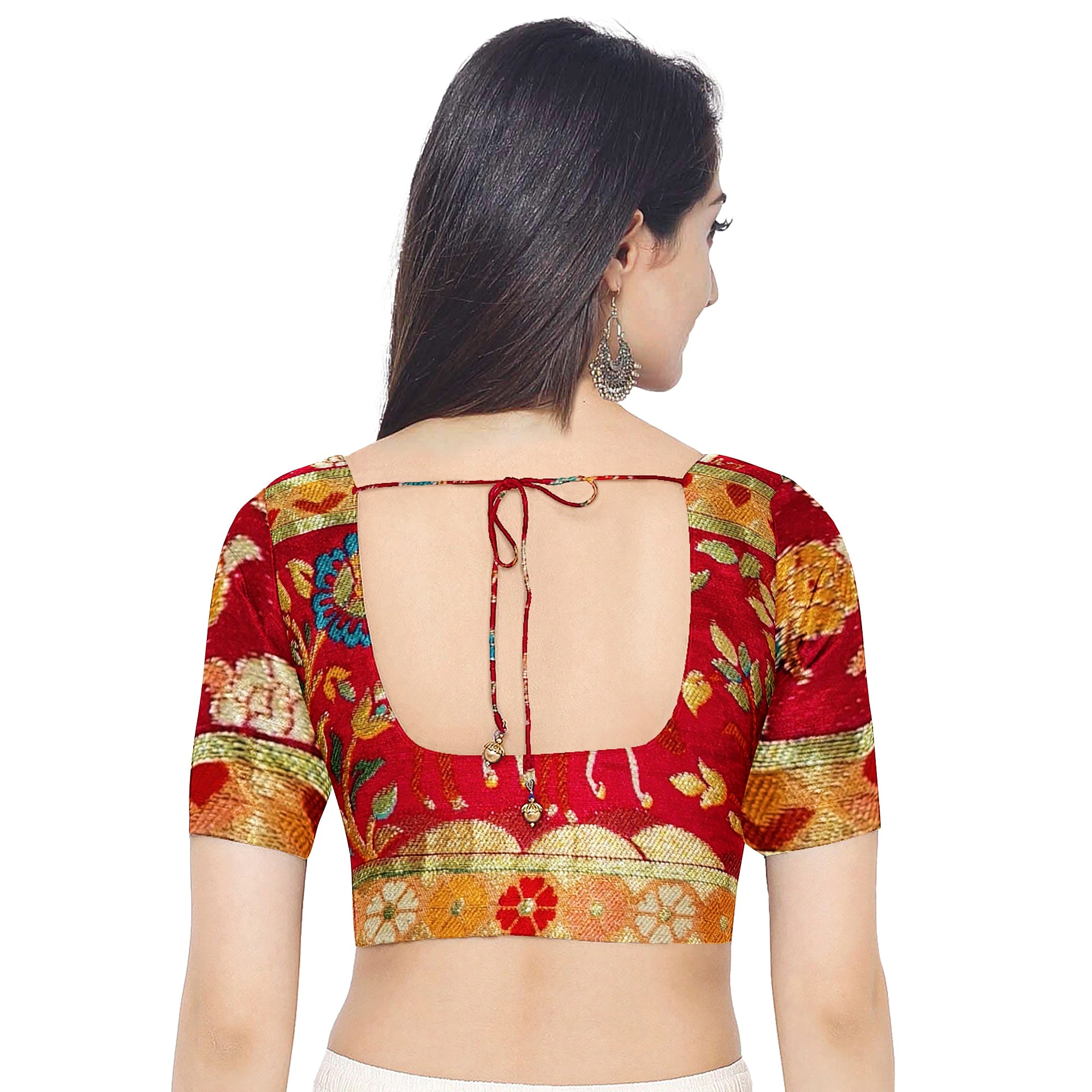 Mughal Work Saree with Animal Border and Zari Work – Regal Traditional Saree Online