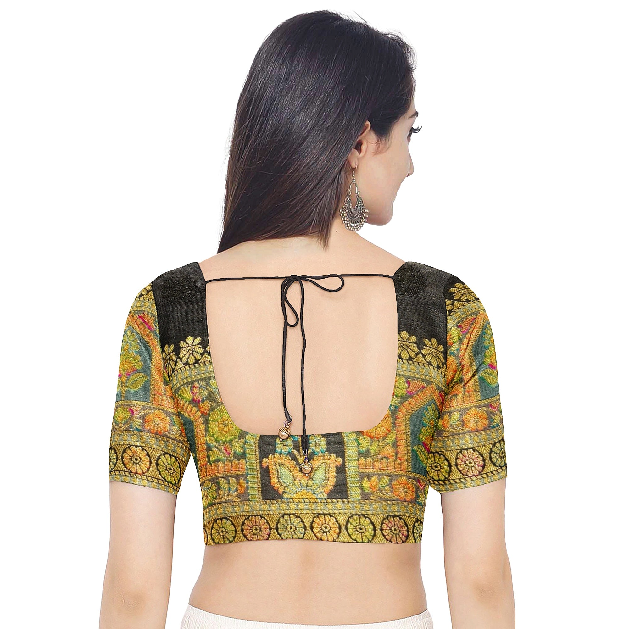 Black Fancy Saree with Mughal Work – Elegant Fancy Saree Online