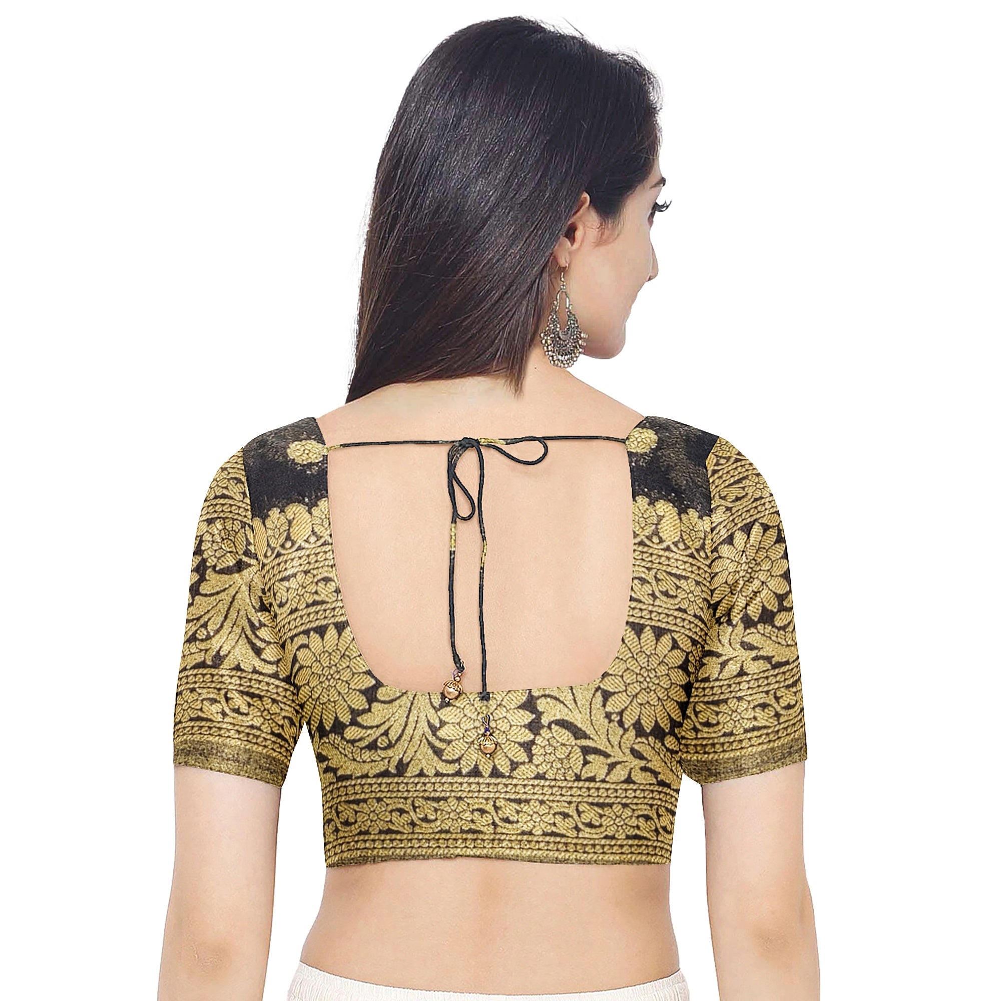 Black Semi Georgette Silk Saree with Zari Border – Timeless Grace in Lightweight Drape Online - New Sudarshan Silks`