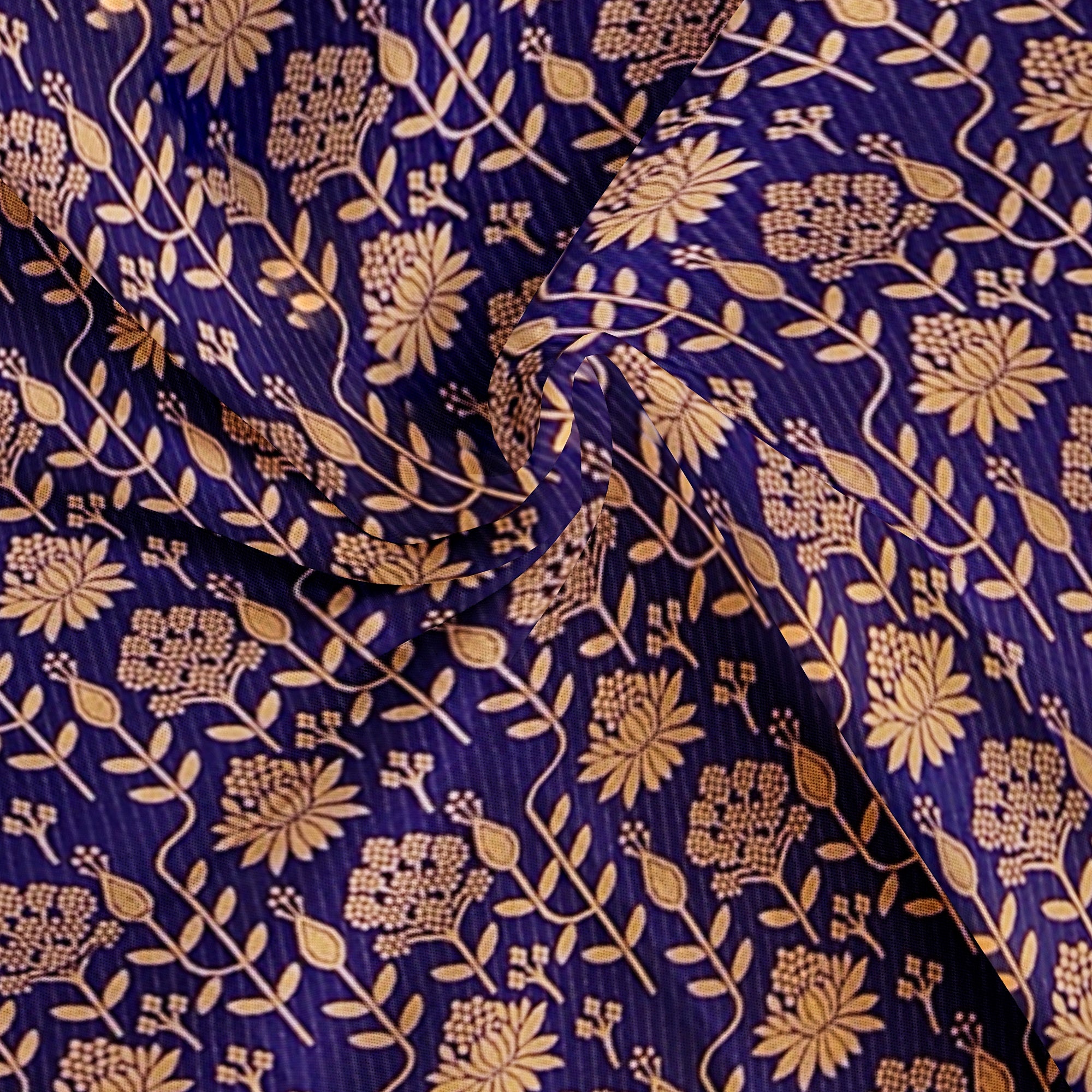 Navy Blue Kanjivaram Silk Saree with Sky Blue Zari Border – Pure Handloom Bridal Saree Online - New Sudarshan Silks`