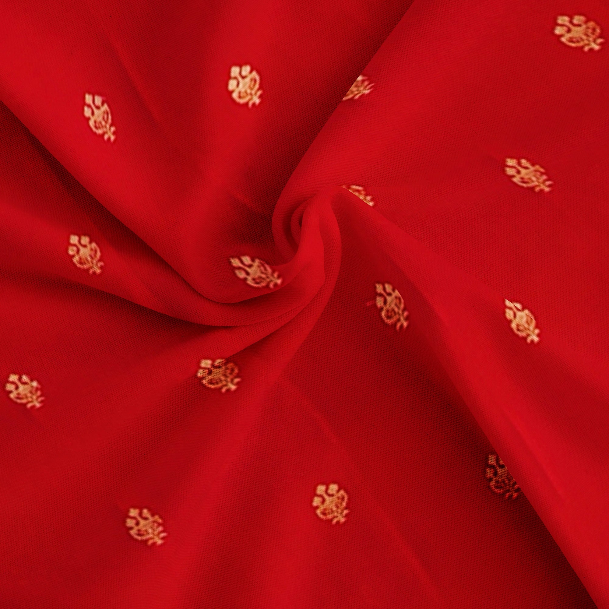 Red Kanjivaram Silk Saree with Peach Contrast Blouse – Traditional Bridal Saree Online - New Sudarshan Silks`