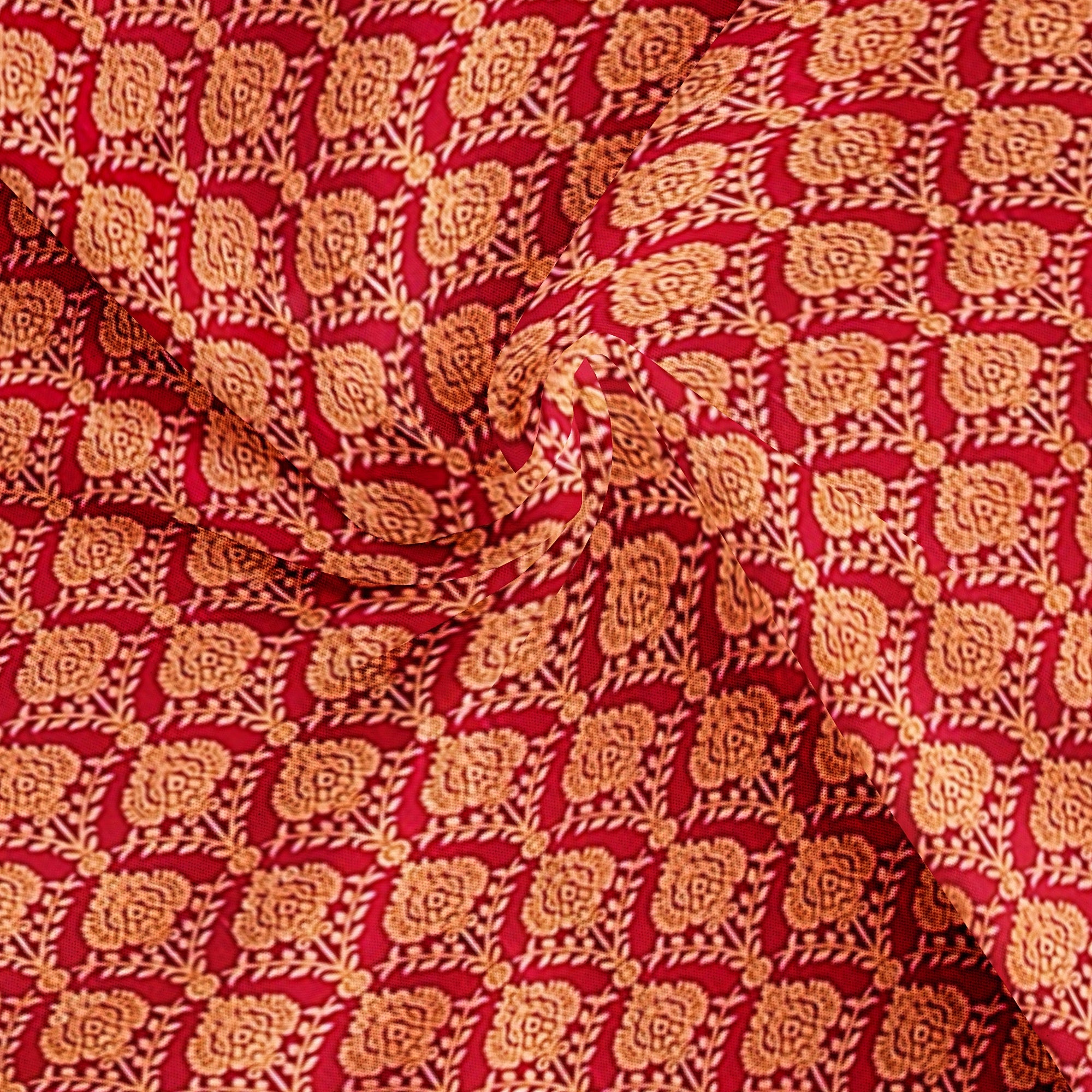 Red Kanjivaram Silk Saree with Maroon Zari Border – Traditional Pure Handloom Wedding Saree Online - New Sudarshan Silks`