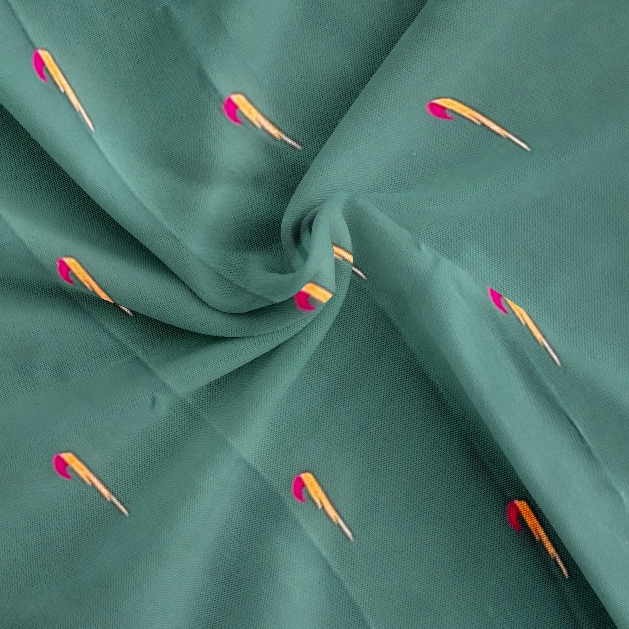 Peacock Green Kanjivaram Silk Saree with Paithani Body and Orange Zari Border – Luxurious Handloom Saree Online - New Sudarshan Silks`