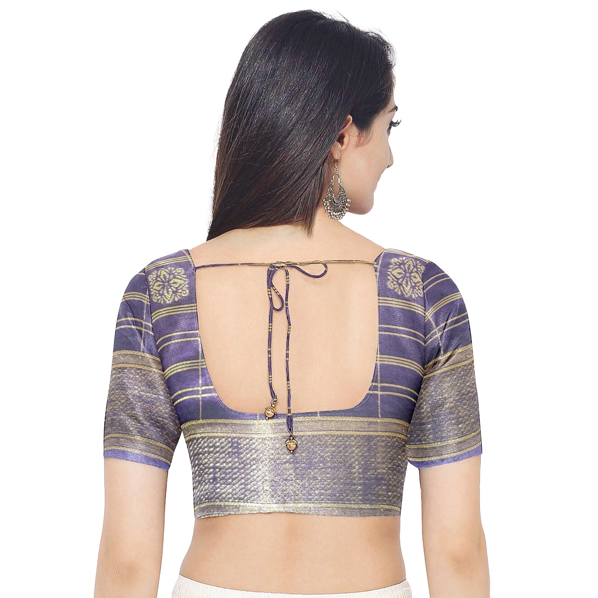 Lemon Green Georgette Saree – Purple Border – Shop Online