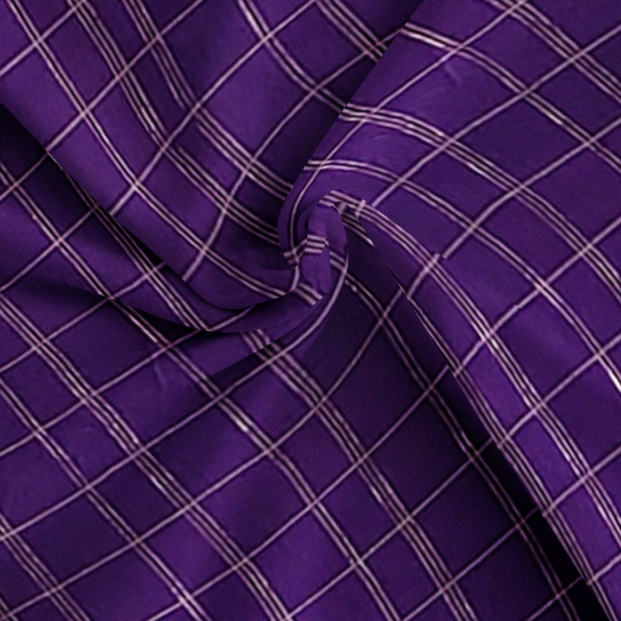 Purple Georgette Saree – Mustard Yellow Border – Shop Online