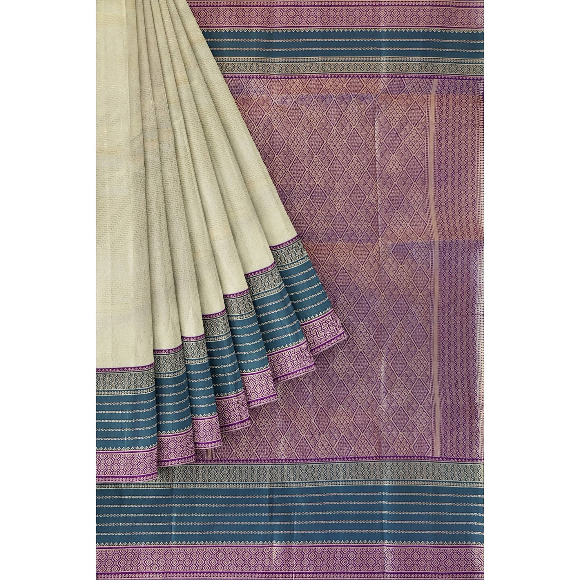 Semi Banaras Fancy Saree - Elegant Blend of Tradition and Style