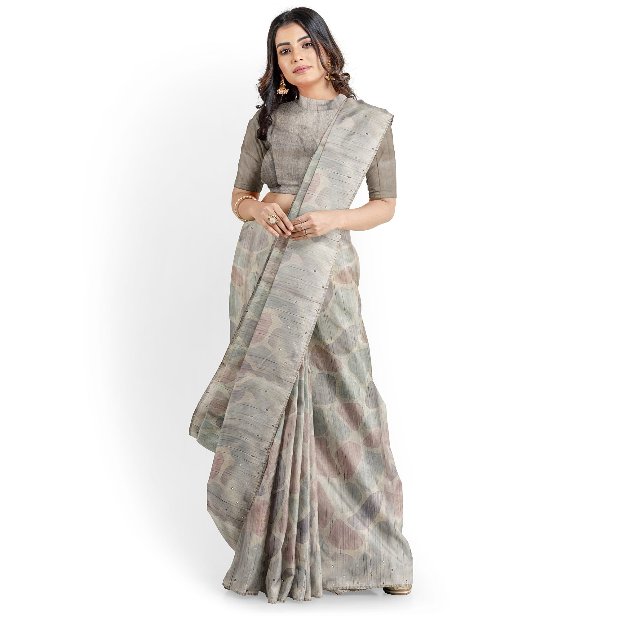 Light-Colored Fancy Saree - Subtle Elegance for Every Occasion - New Sudarshan Silks`