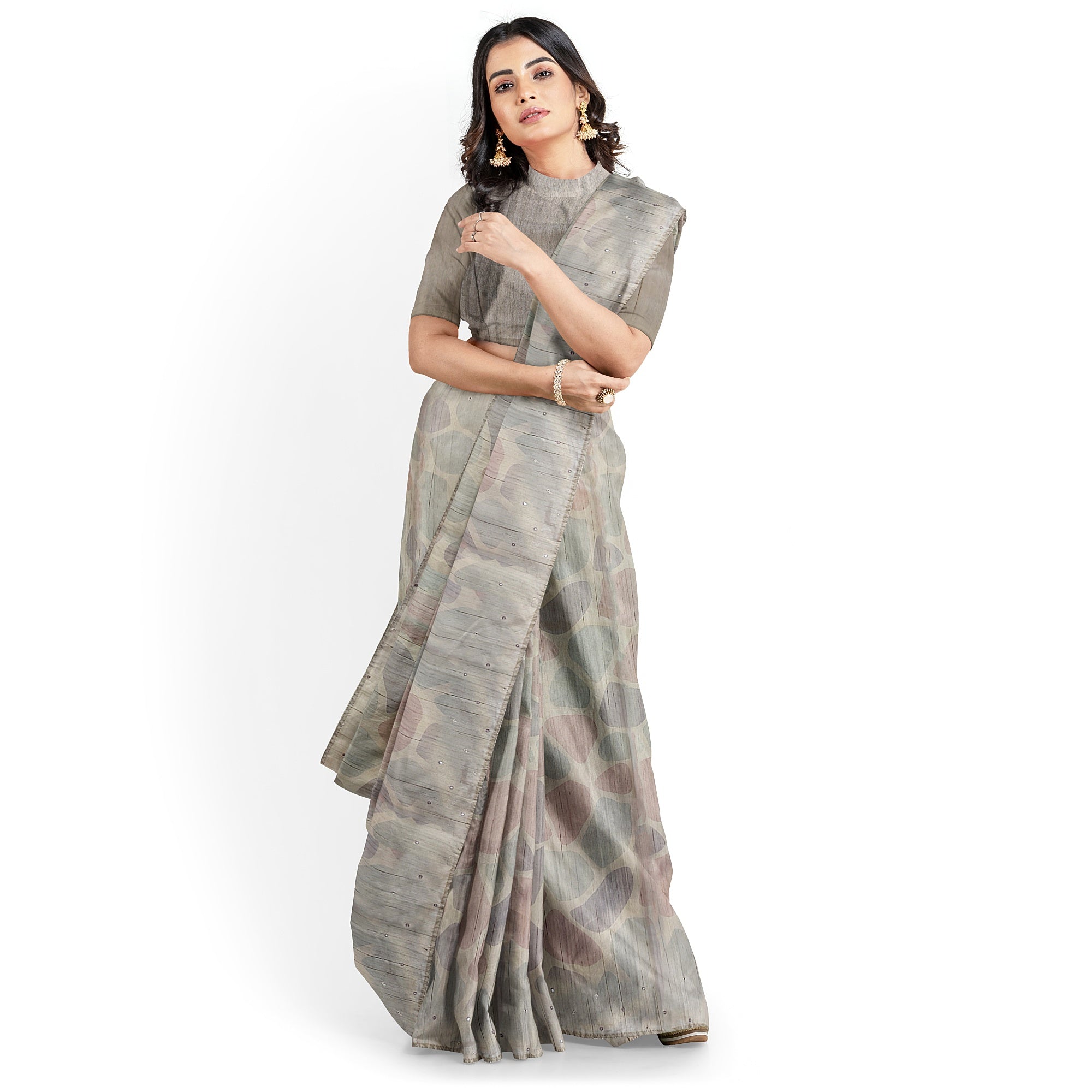 Light-Colored Fancy Saree - Subtle Elegance for Every Occasion - New Sudarshan Silks`