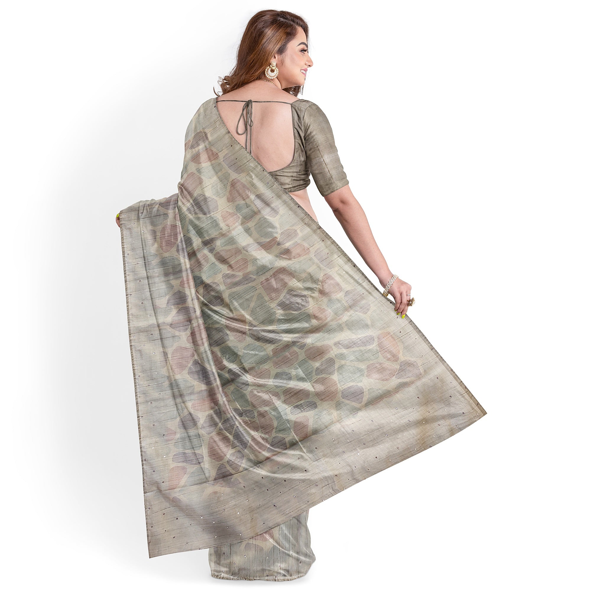 Light-Colored Fancy Saree - Subtle Elegance for Every Occasion - New Sudarshan Silks`
