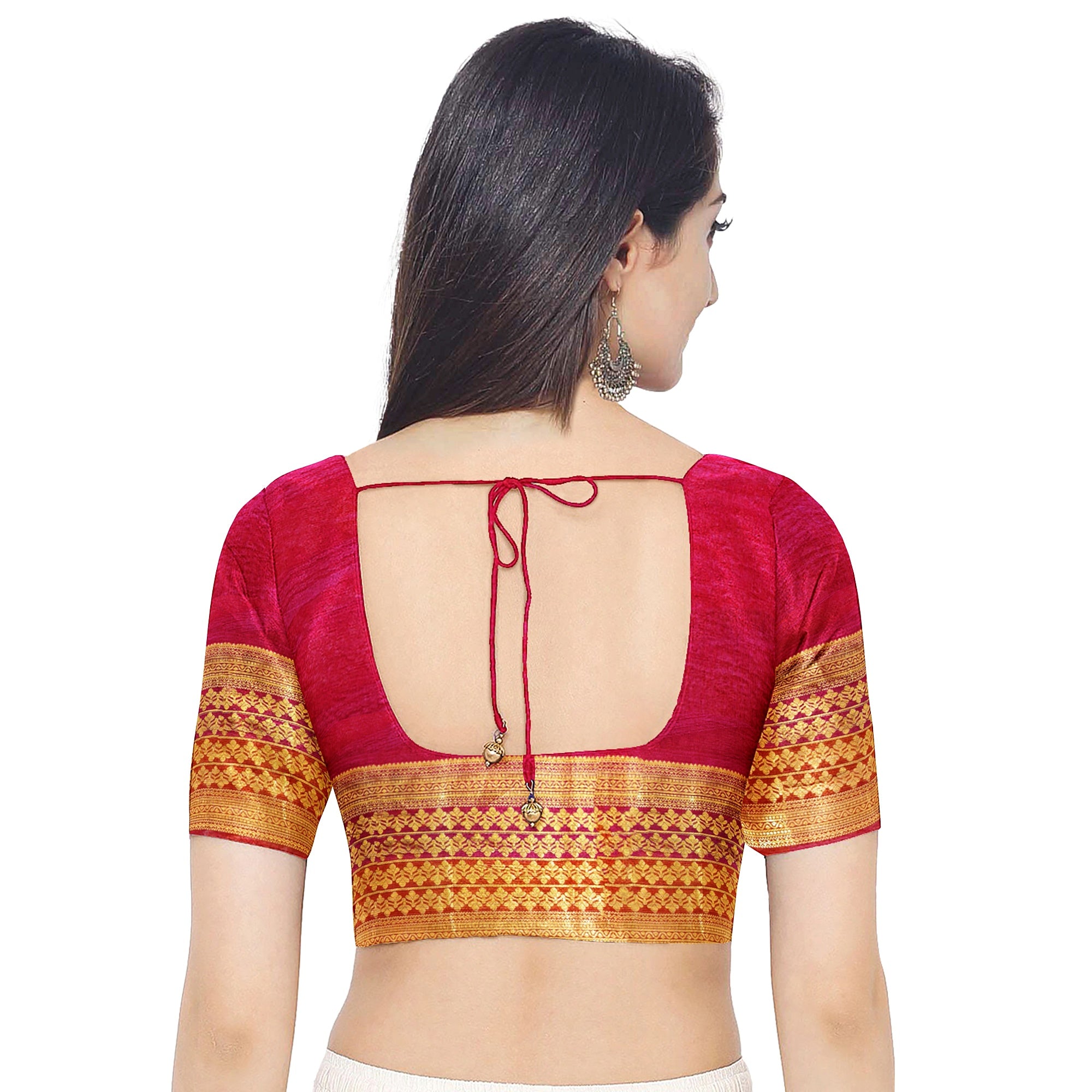 Orange Peachish organza Saree with Gold Zari Work and Fancy Border – Elegant Handloom Saree Online - New Sudarshan Silks`