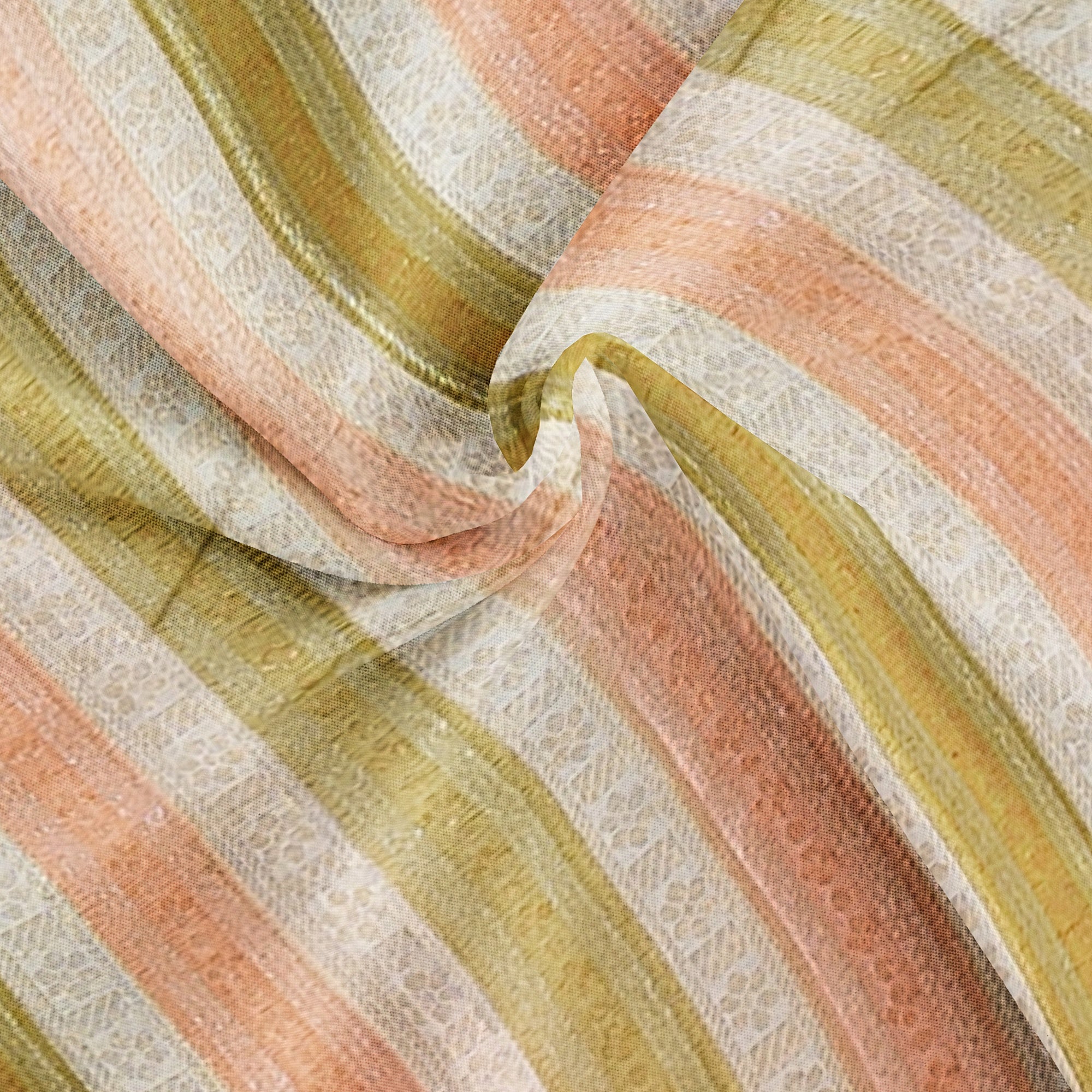 Pastel Shade Multicolor Pure Organza Silk Saree with Printed Floral Border – Elegant Designer Saree Online - New Sudarshan Silks`