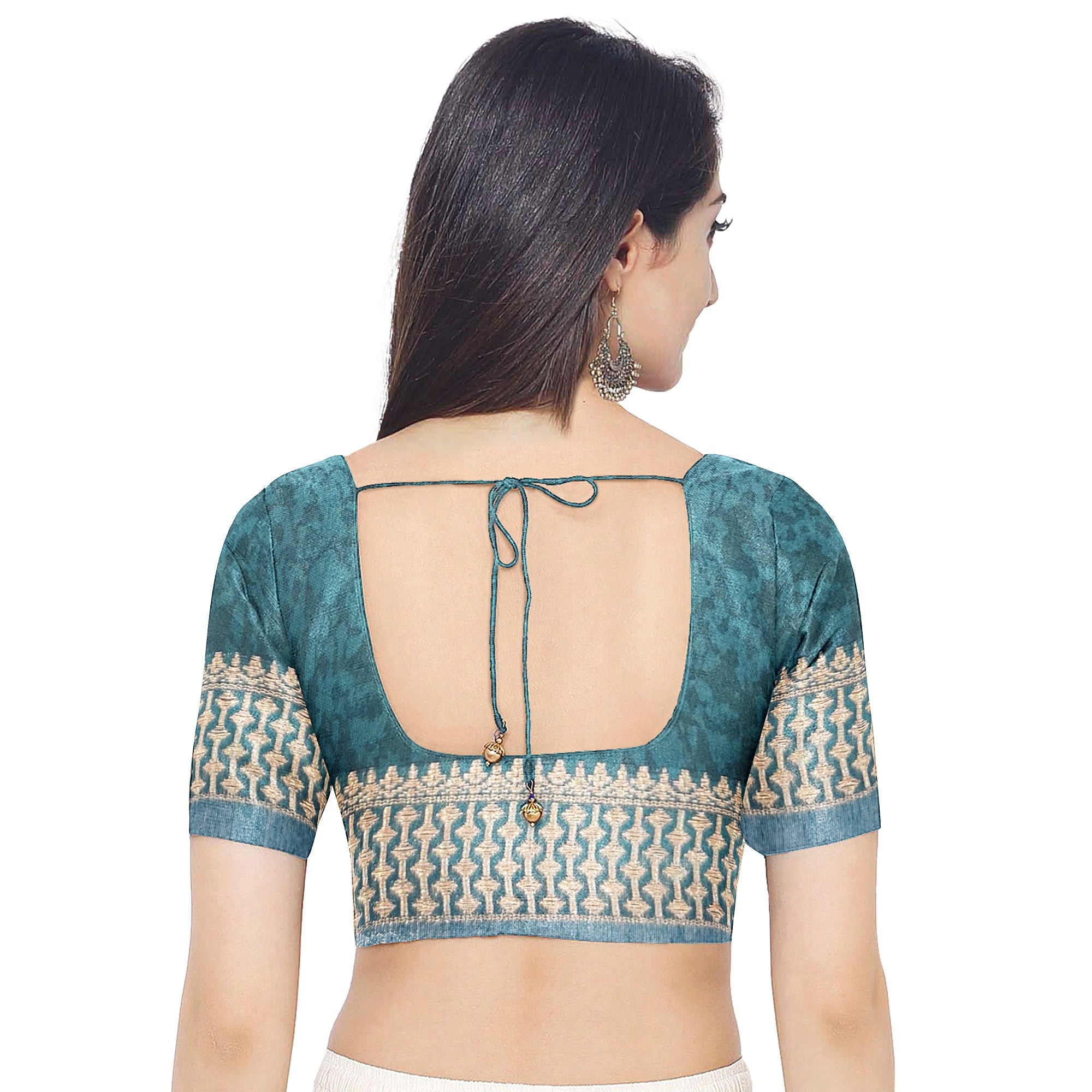 Blue & Sky Blue Border – Floral Print – Shop Online