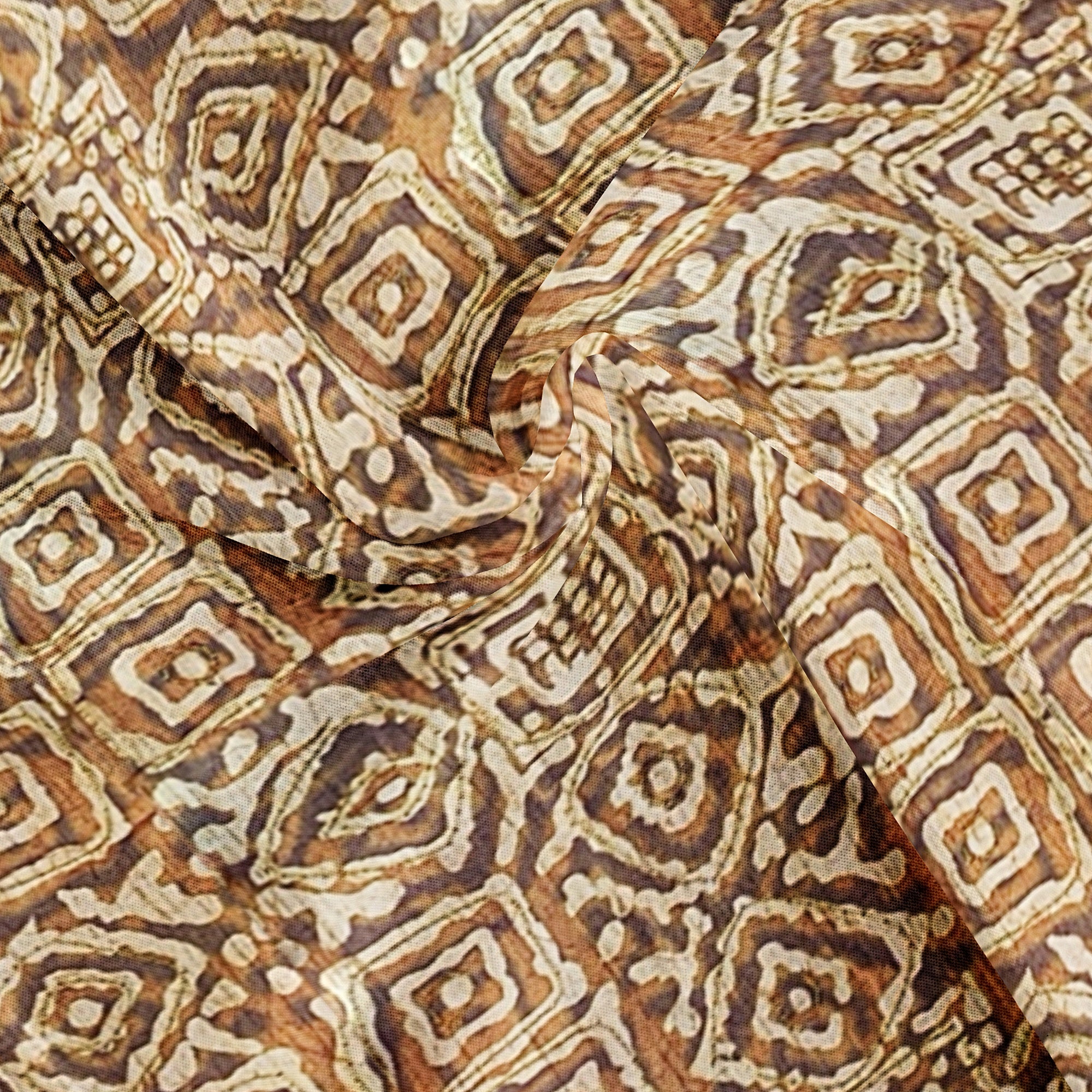 Raw Silk Printed Saree – Gold Thread Work with yellow border – Shop Online