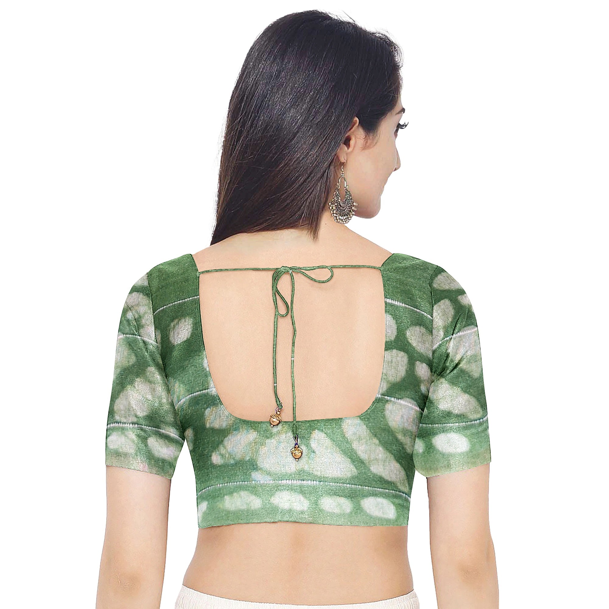 Pink Batik Print Saree – Parrot Green Border – Shop Online