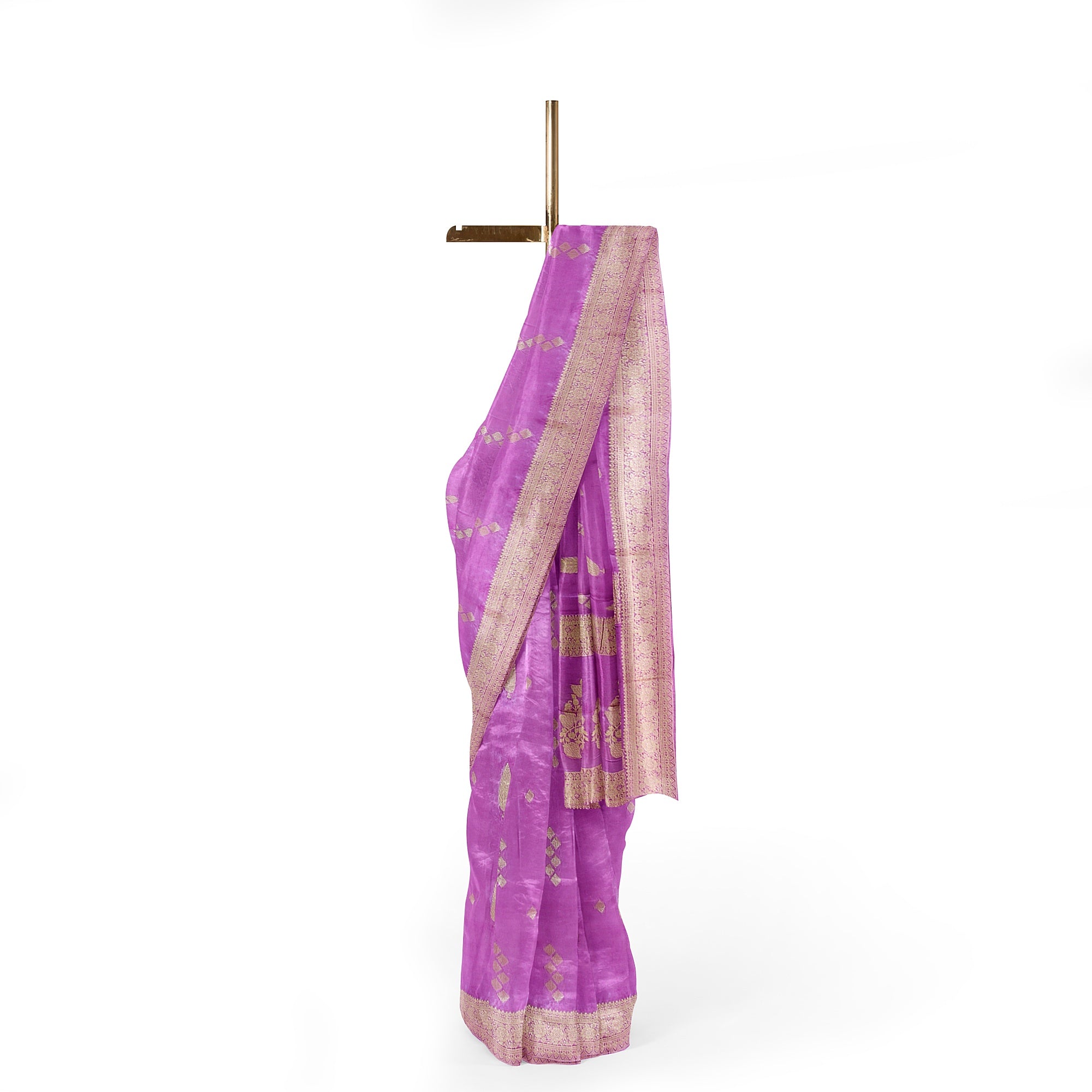 Lavender Raw Silk Saree – Elegant Traditional Saree for Weddings and Celebrations