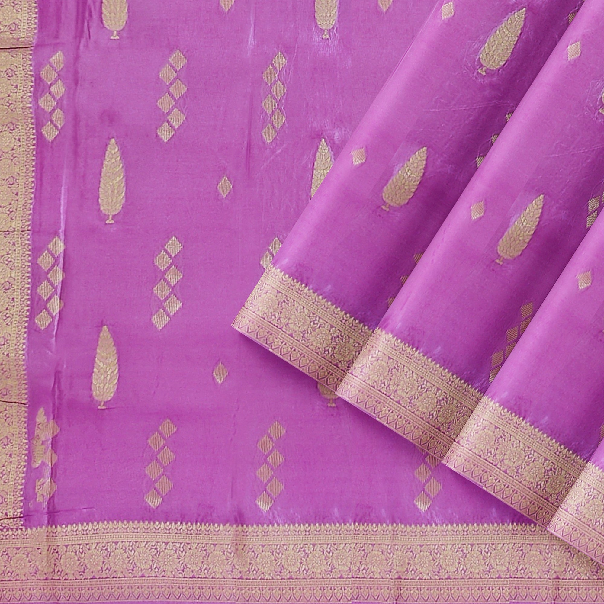 Lavender Raw Silk Saree – Elegant Traditional Saree for Weddings and Celebrations
