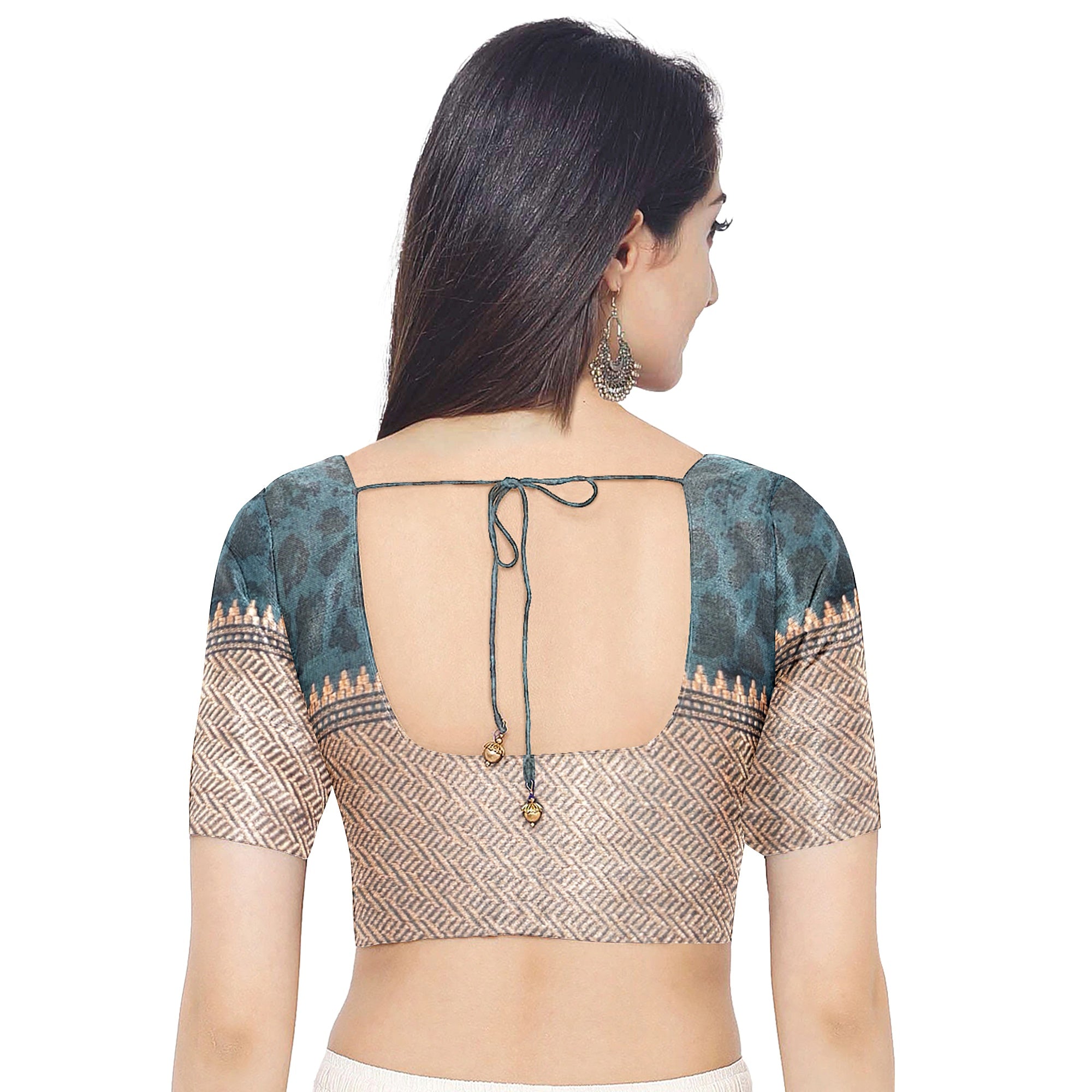 Printed Raw Silk Saree with Floral Design – Elegant Designer Saree for Special Occasions