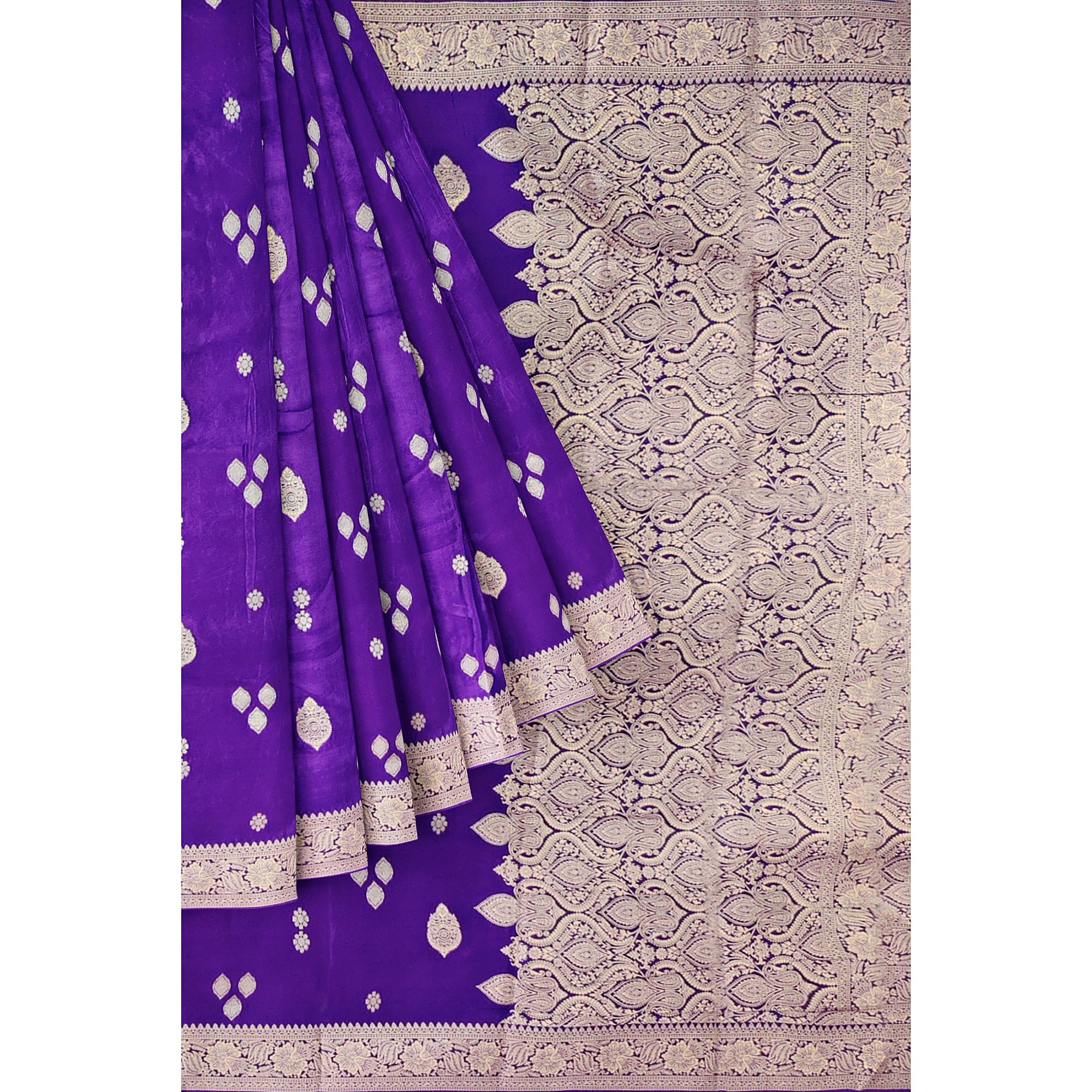 Purple Raw Silk Saree – Luxurious Traditional Saree for Weddings and Festivities