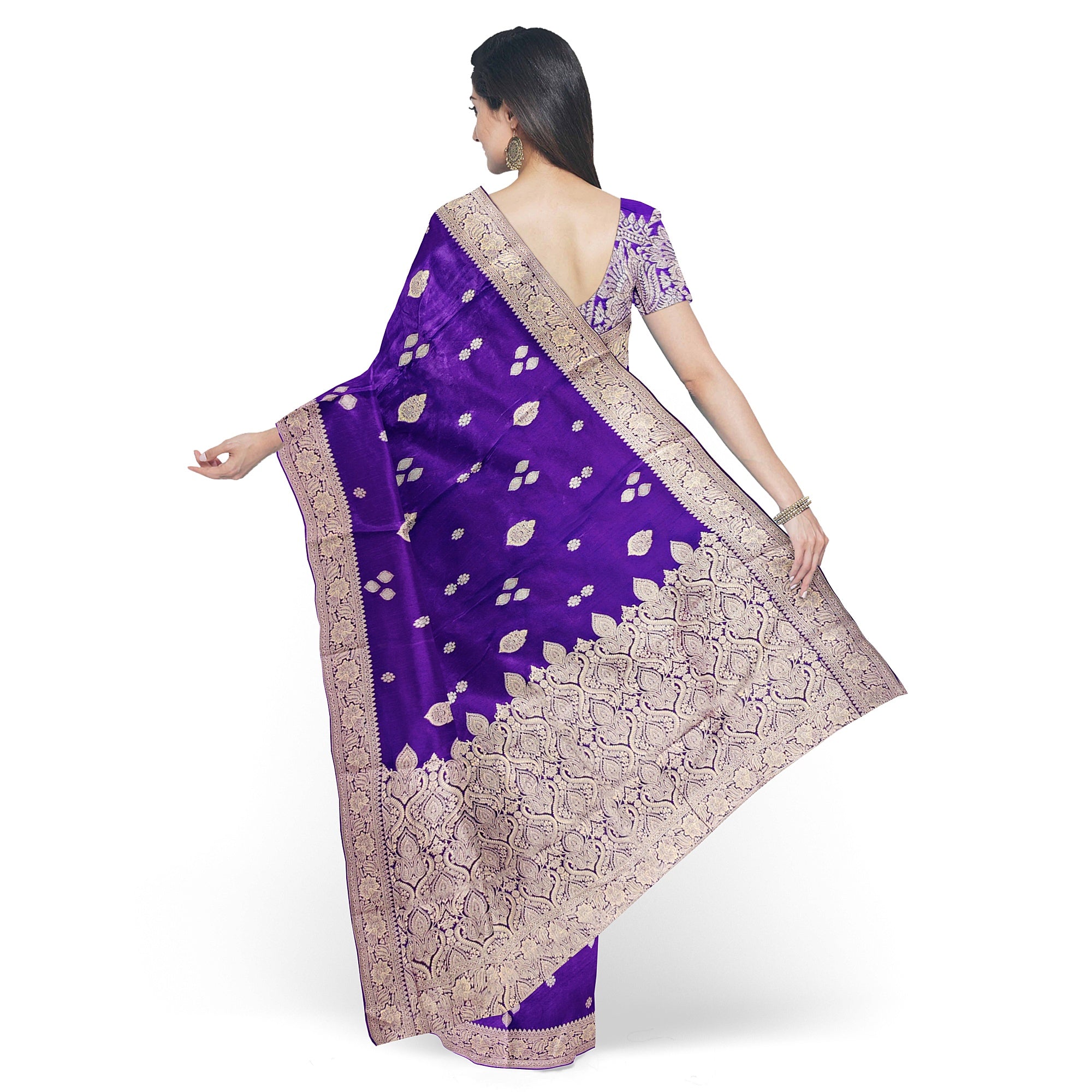 Purple Raw Silk Saree – Luxurious Traditional Saree for Weddings and Festivities