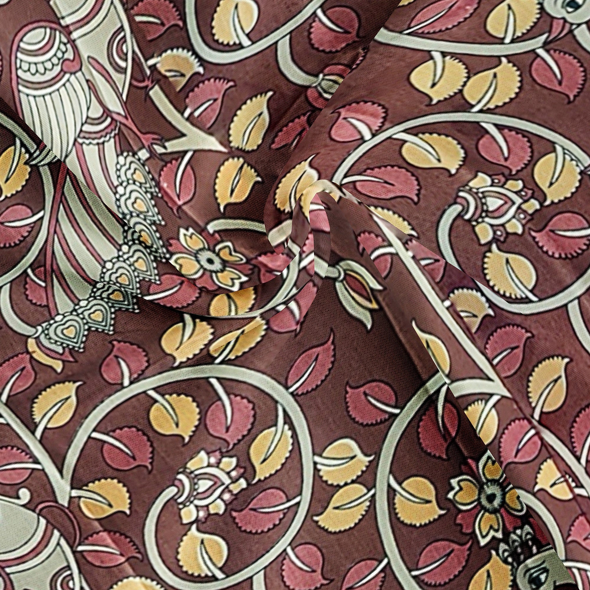 Maroon Peacock Print Raw Silk Saree – Traditional Designer Saree for Special Occasions