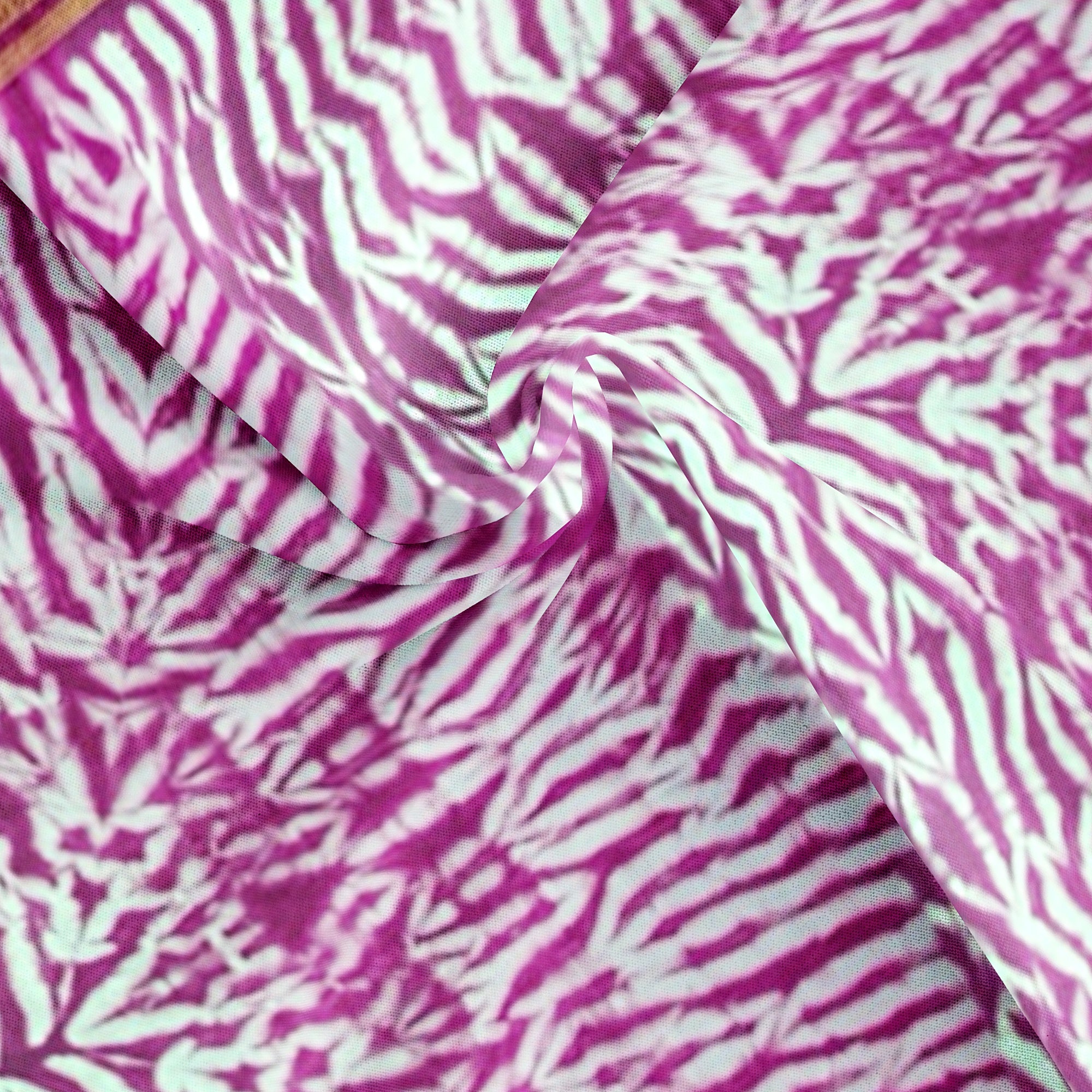 Maroon Semi Mysore Silk Saree – Dye Print Pattern – Shop Online