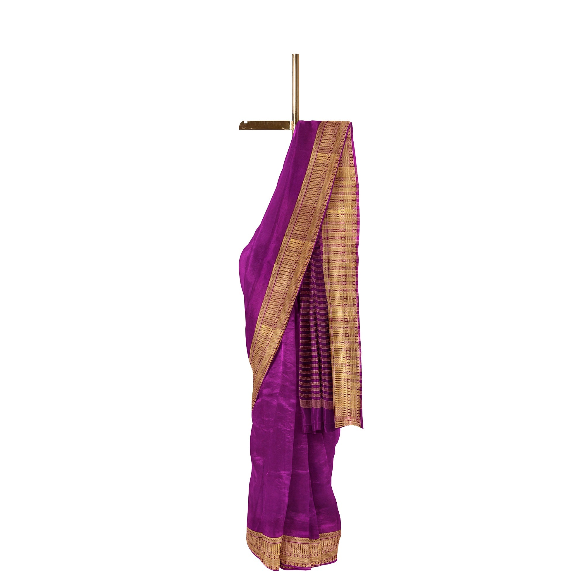 Maroon Semi Mysore Silk Saree – Shop Online