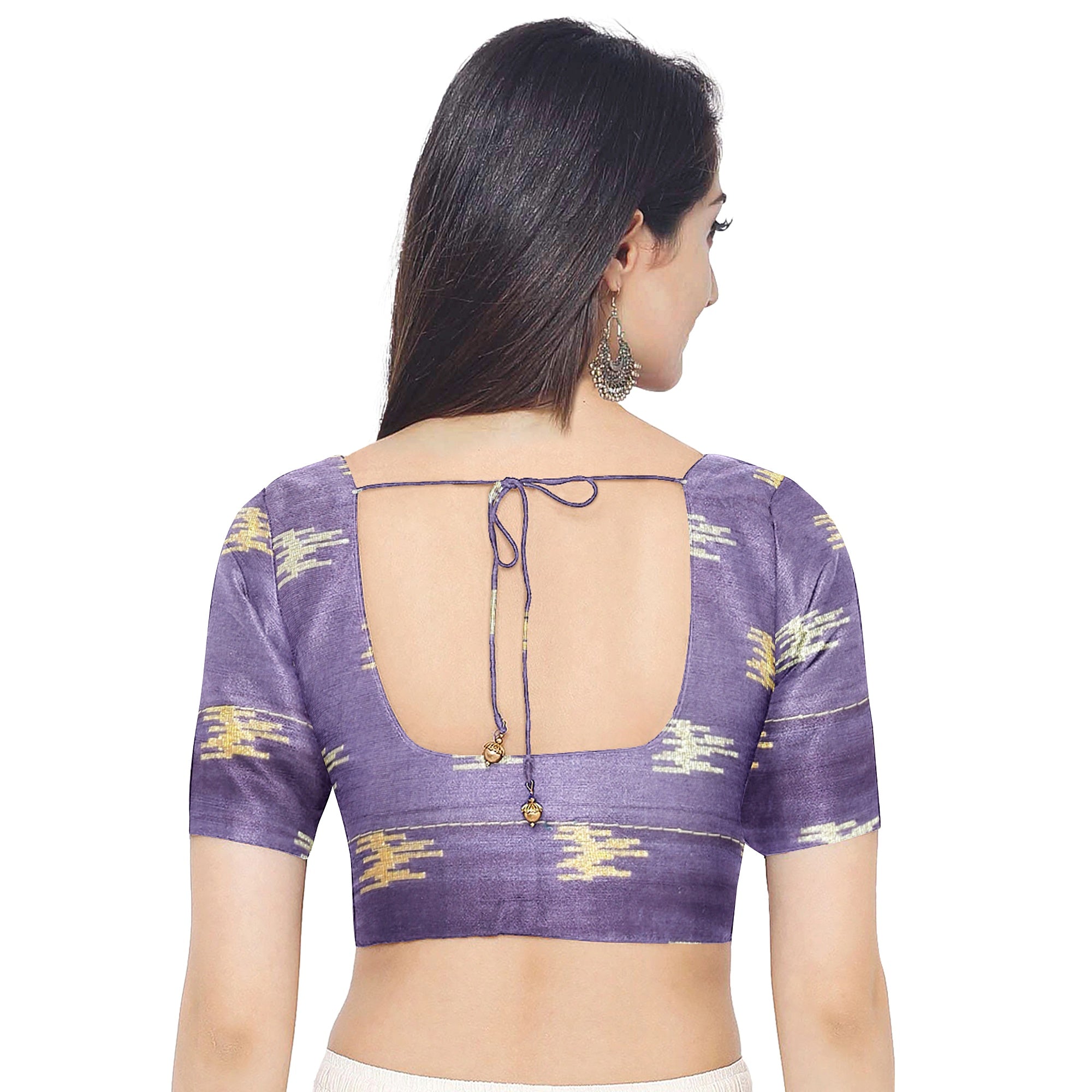 Dark Lavender Printed Saree – Traditional Design – Shop Online