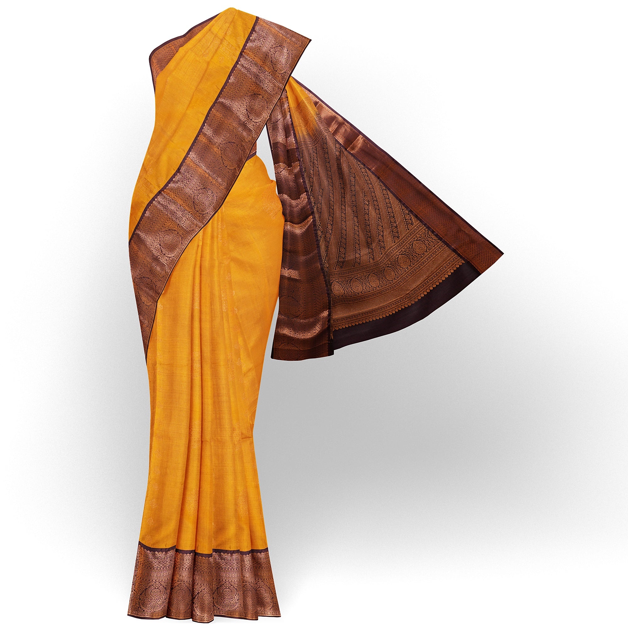 Yellow Premium Semi Silk Saree main image 0