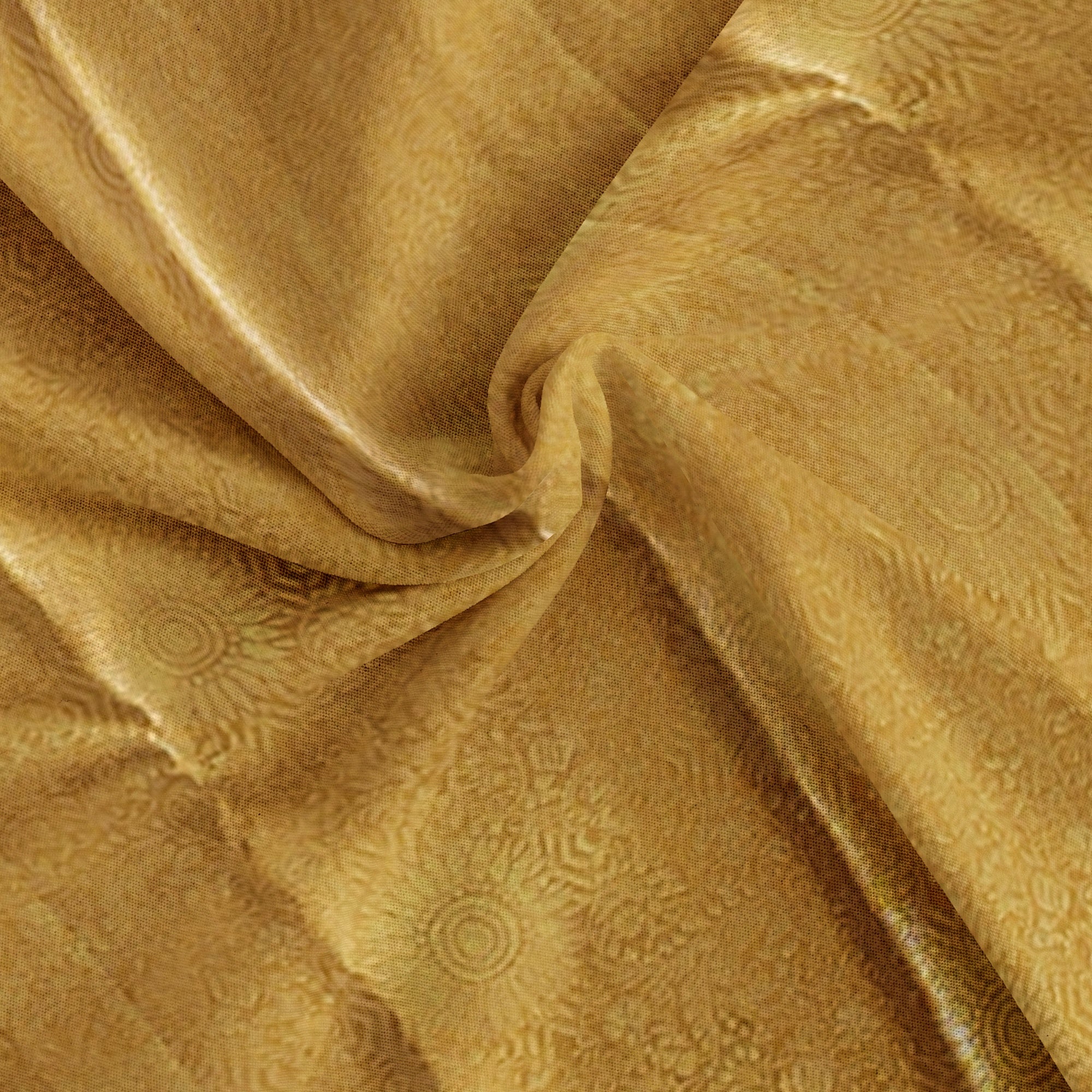 Pure Gold Saree with Self Border – Timeless Elegance