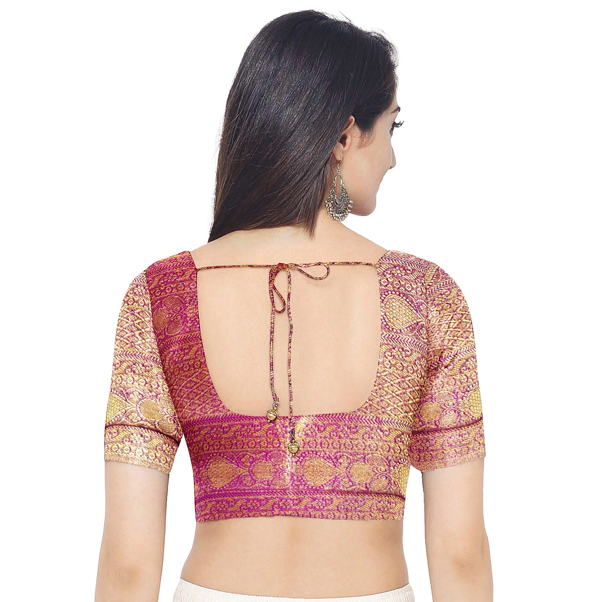 Gold with Light purple Saree – Gold Zari Work for a Royal Look