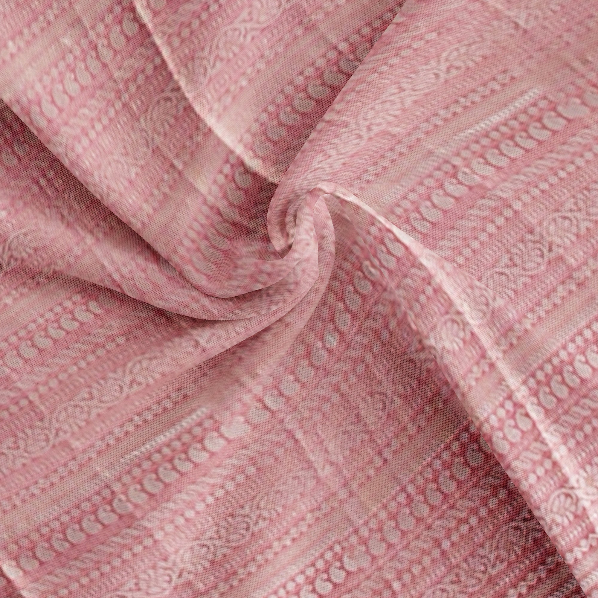Baby Pink Semi Tissue Saree with Silver Zari – Elegant and Graceful