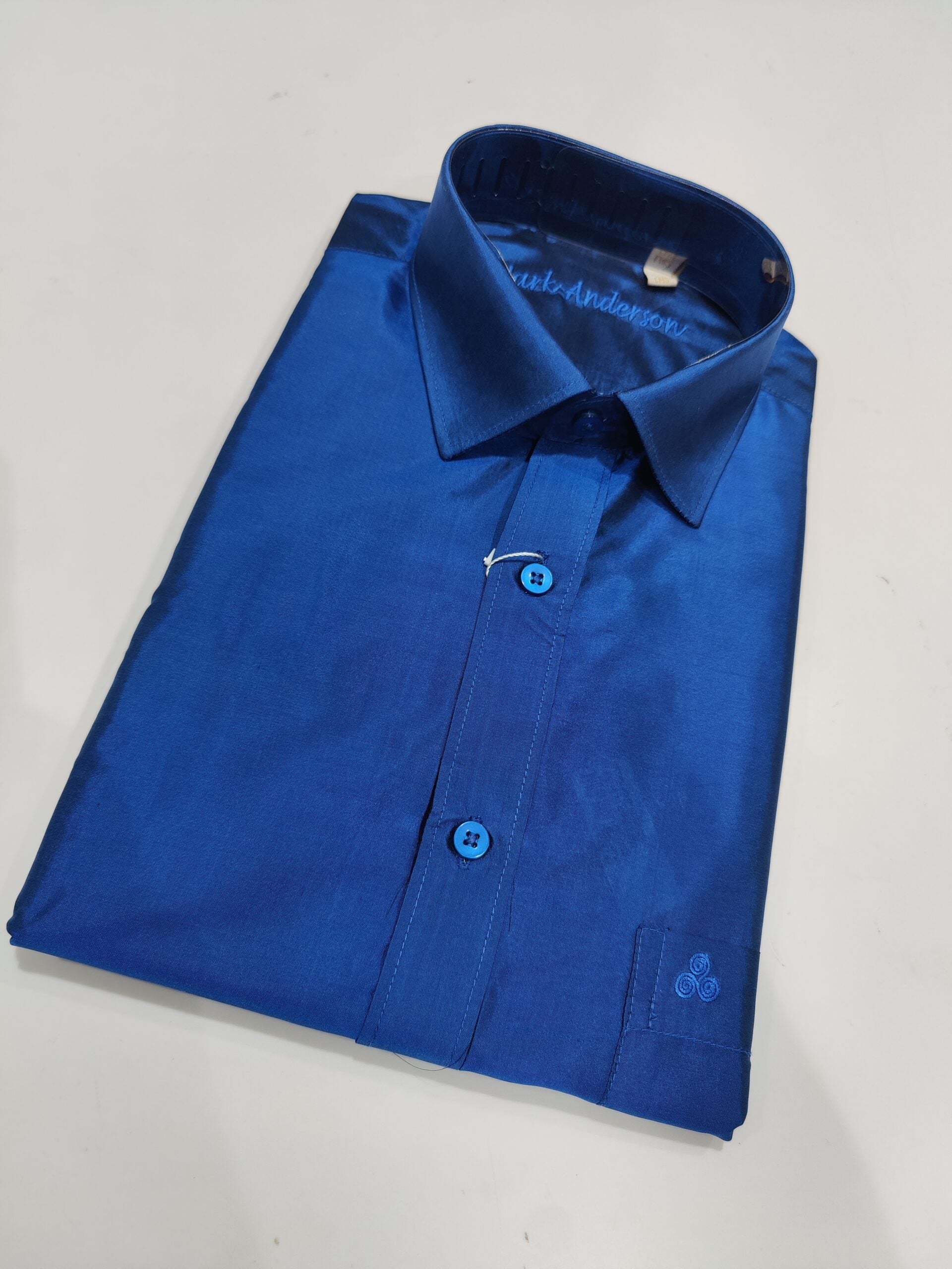 Pure Silk Blue Shirt: Elevate Your Style with Luxury