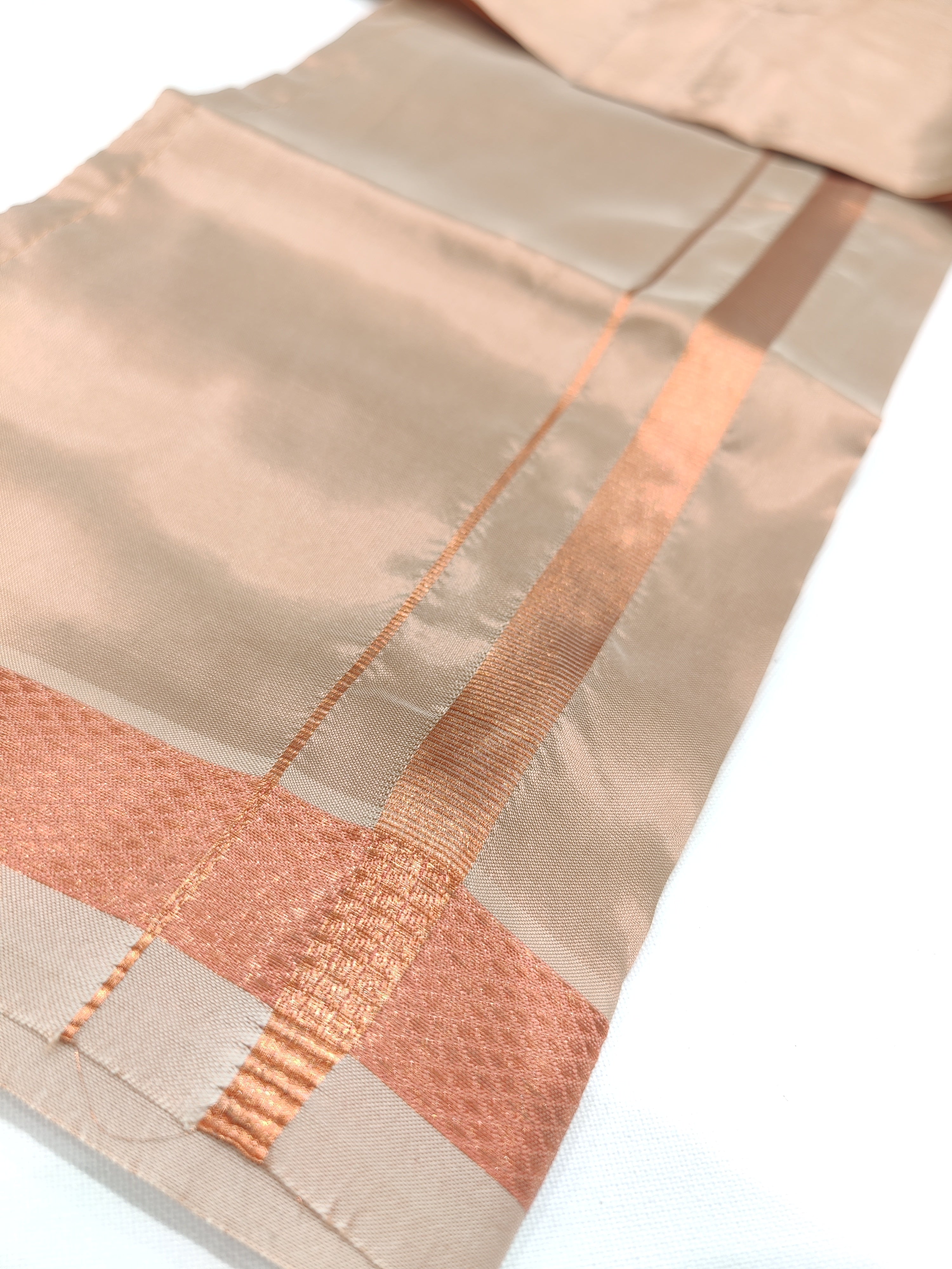 Copper Tissue Pancha Shirts - Traditional Elegance for Little Boys